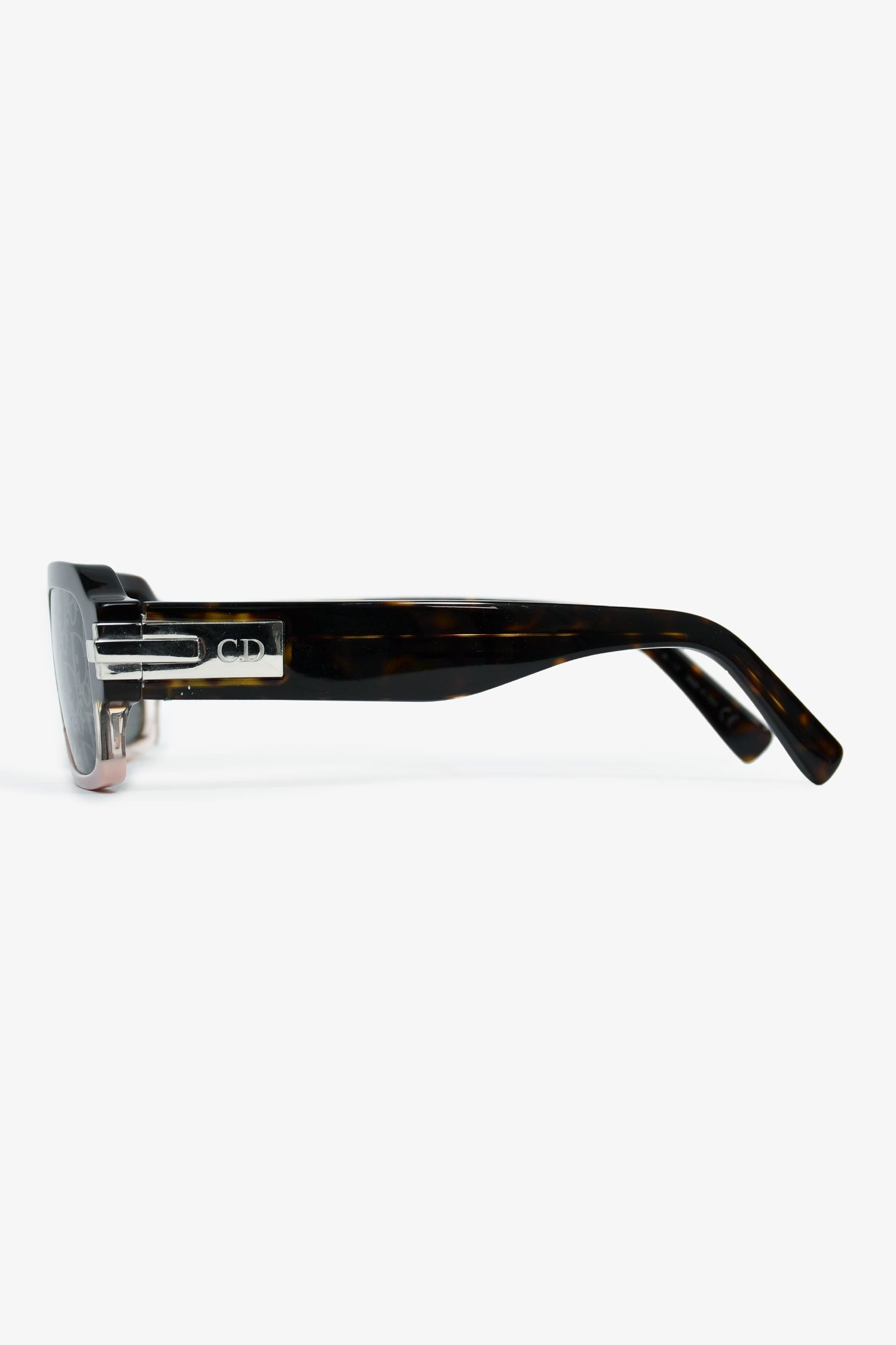 Christian Dior Brown/Pink Ombre Monogram 'Diorblacksuit XL' Sunglasses