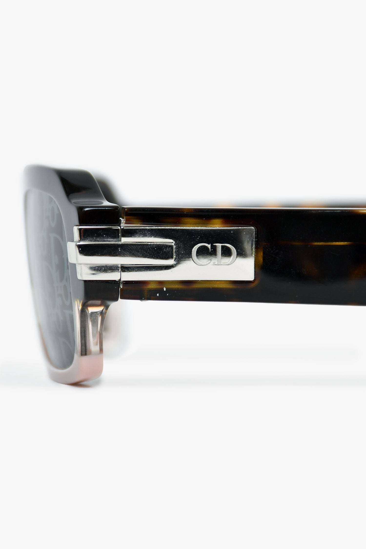 Christian Dior Brown/Pink Ombre Monogram 'Diorblacksuit XL' Sunglasses