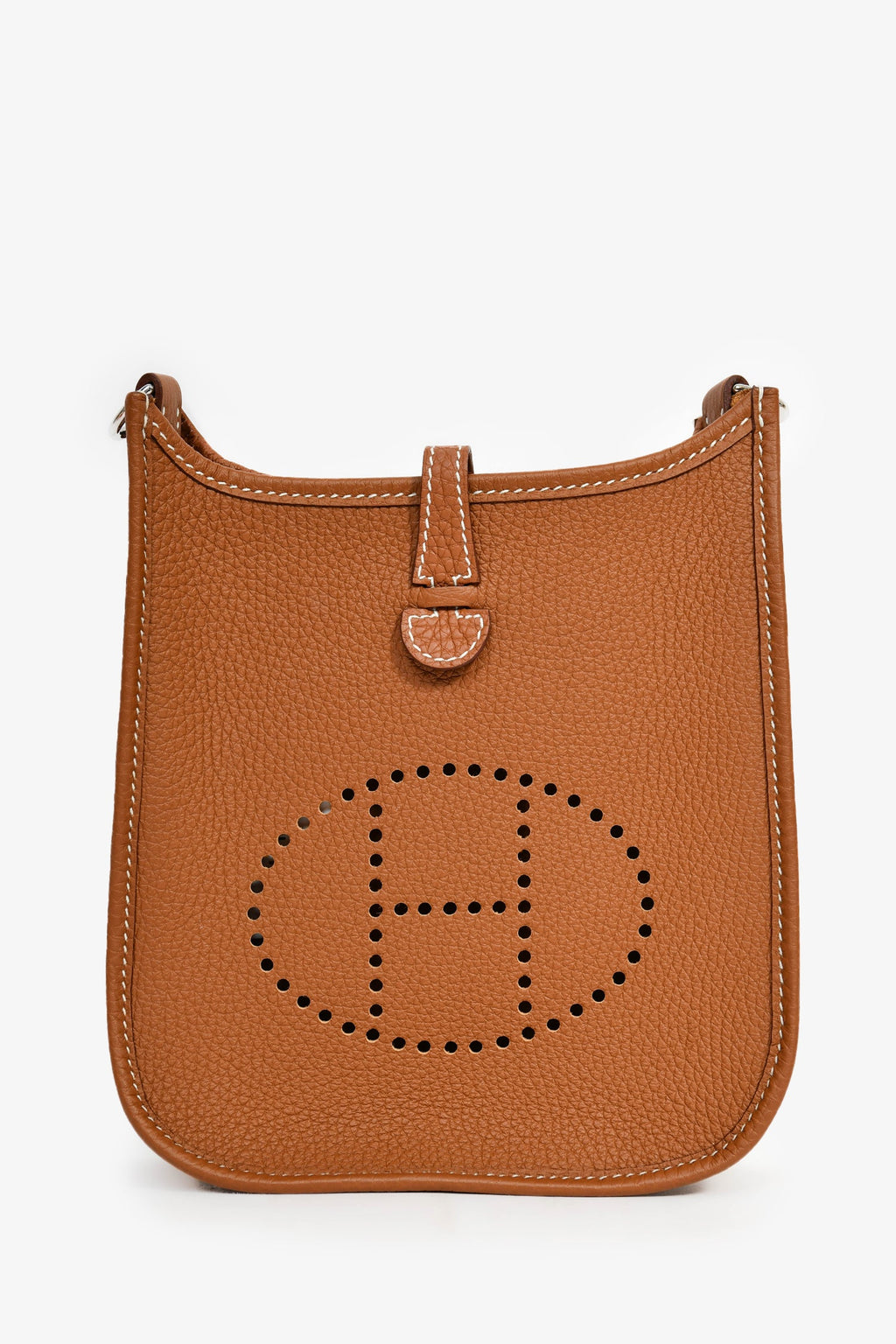 Hermès 2023 Gold Togo Leather Mini Evelyne TPM 16 Crossbody