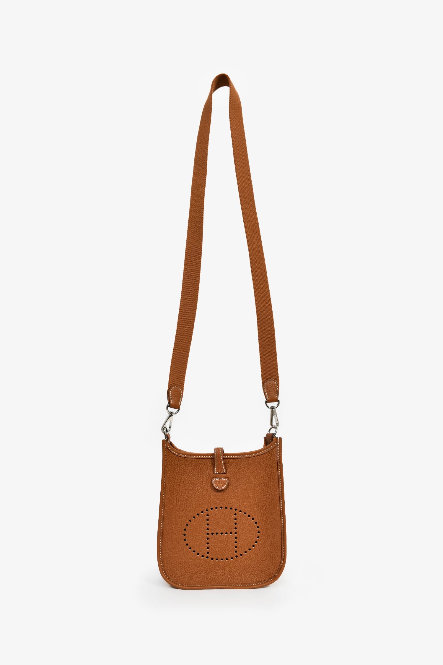 Hermès 2023 Gold Togo Leather Mini Evelyne TPM 16 Crossbody