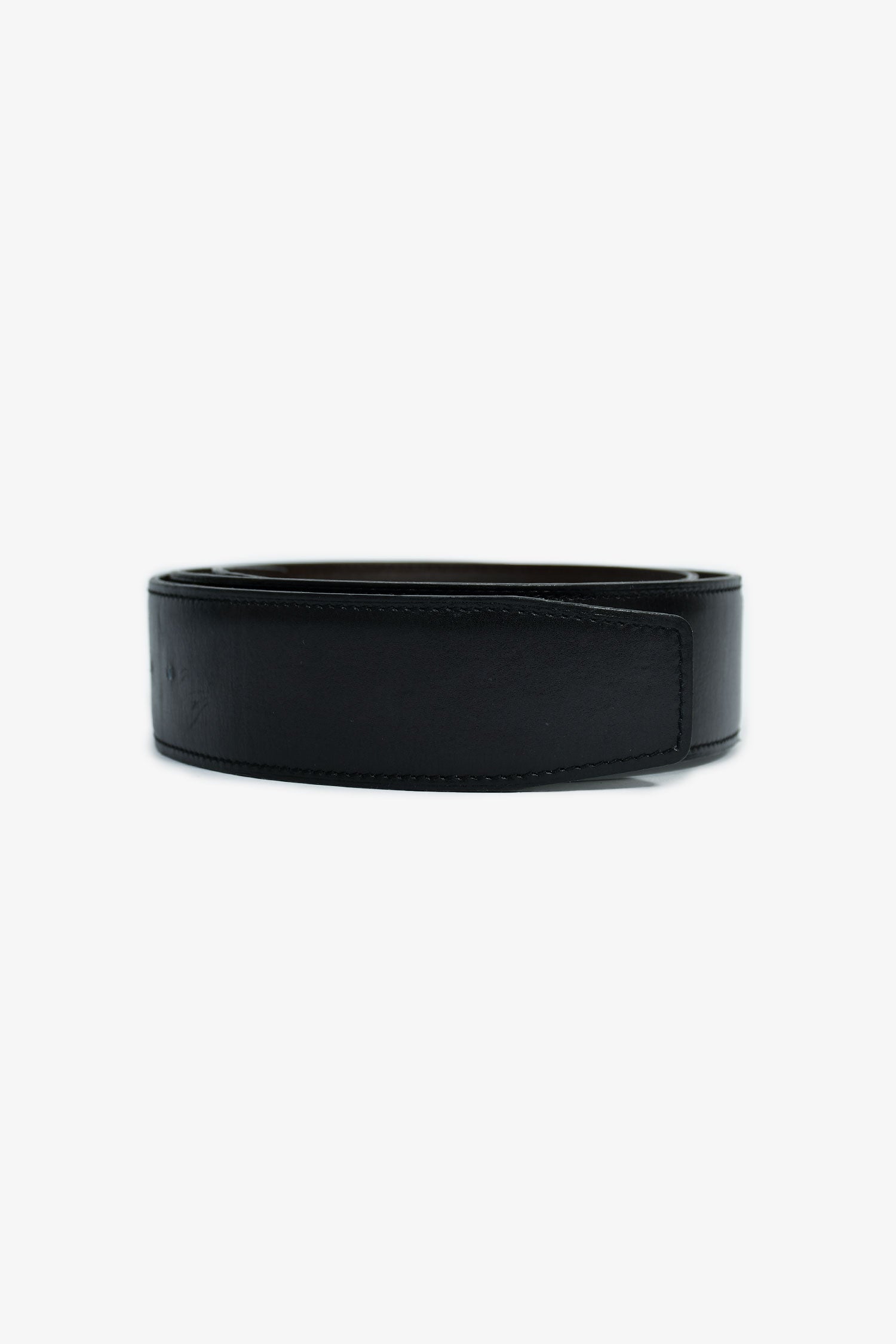Hermès 2011 Black/Brown Reversible Belt Size 100 (No Buckle)
