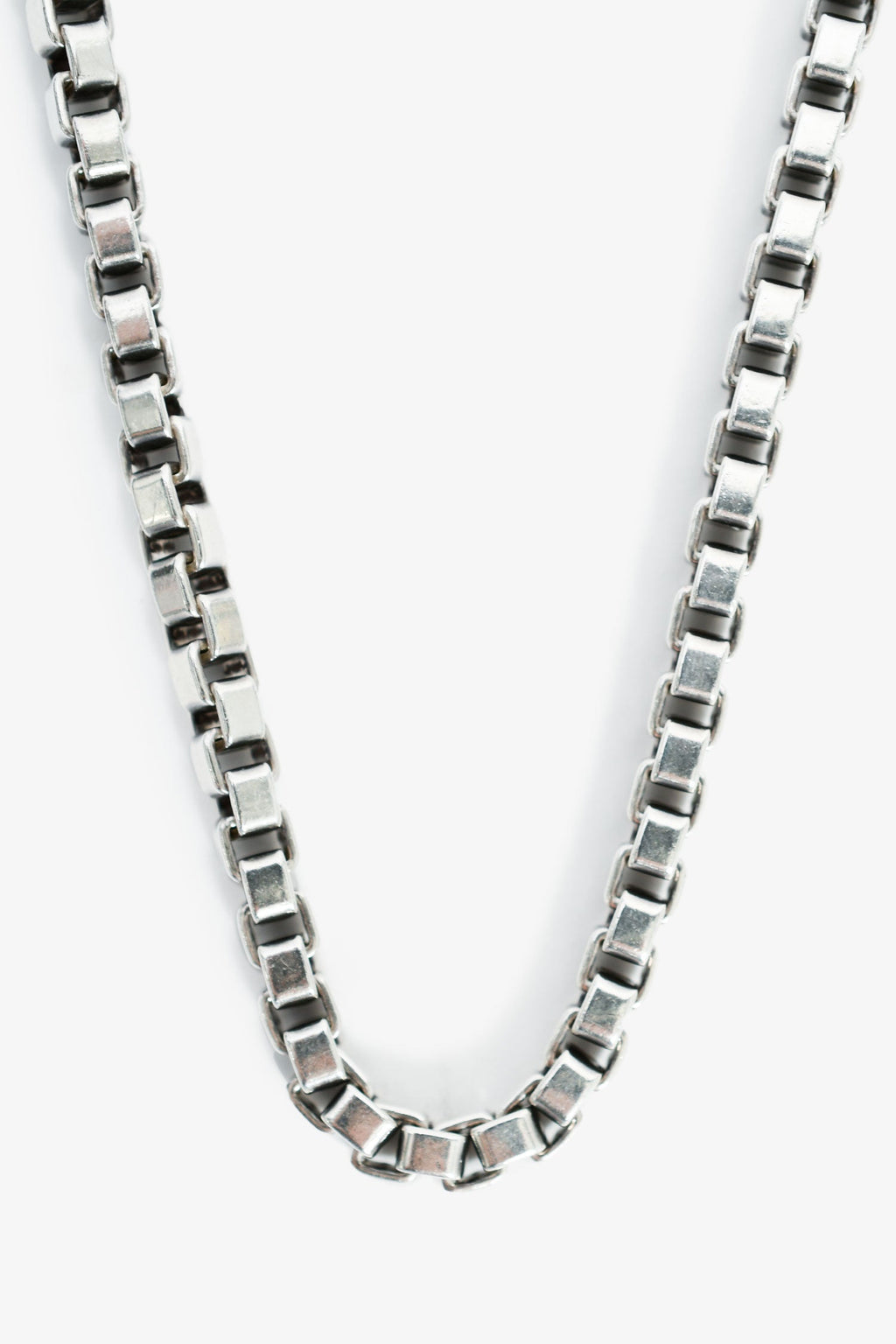 Tiffany & Co. Sterling Silver Box Chain Necklace