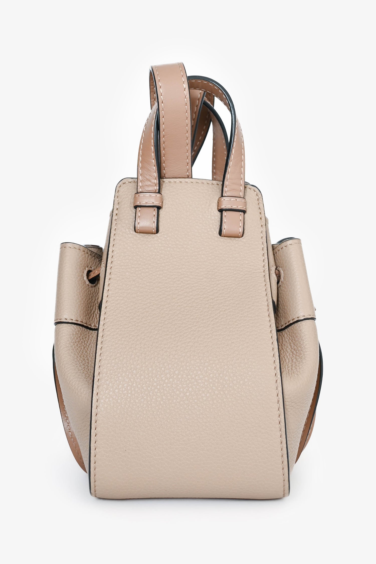 Loewe 2022 Taupe Grained Calfskin Mini Hammock Bag