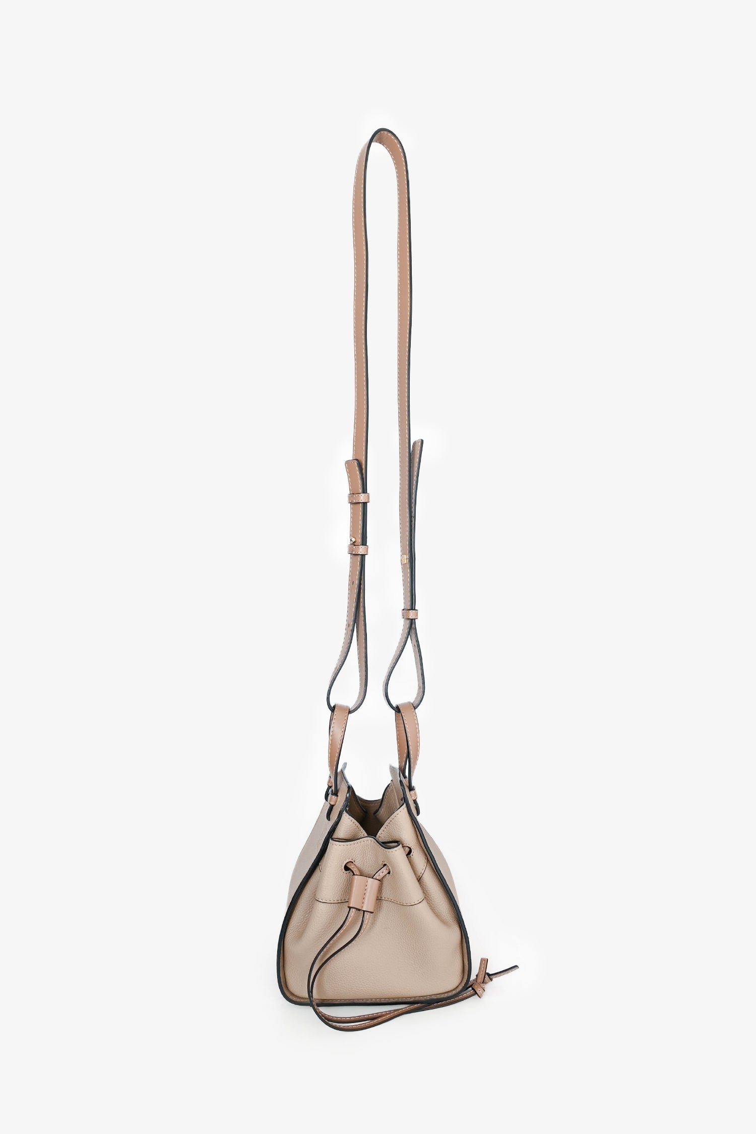 Loewe 2022 Taupe Grained Calfskin Mini Hammock Bag