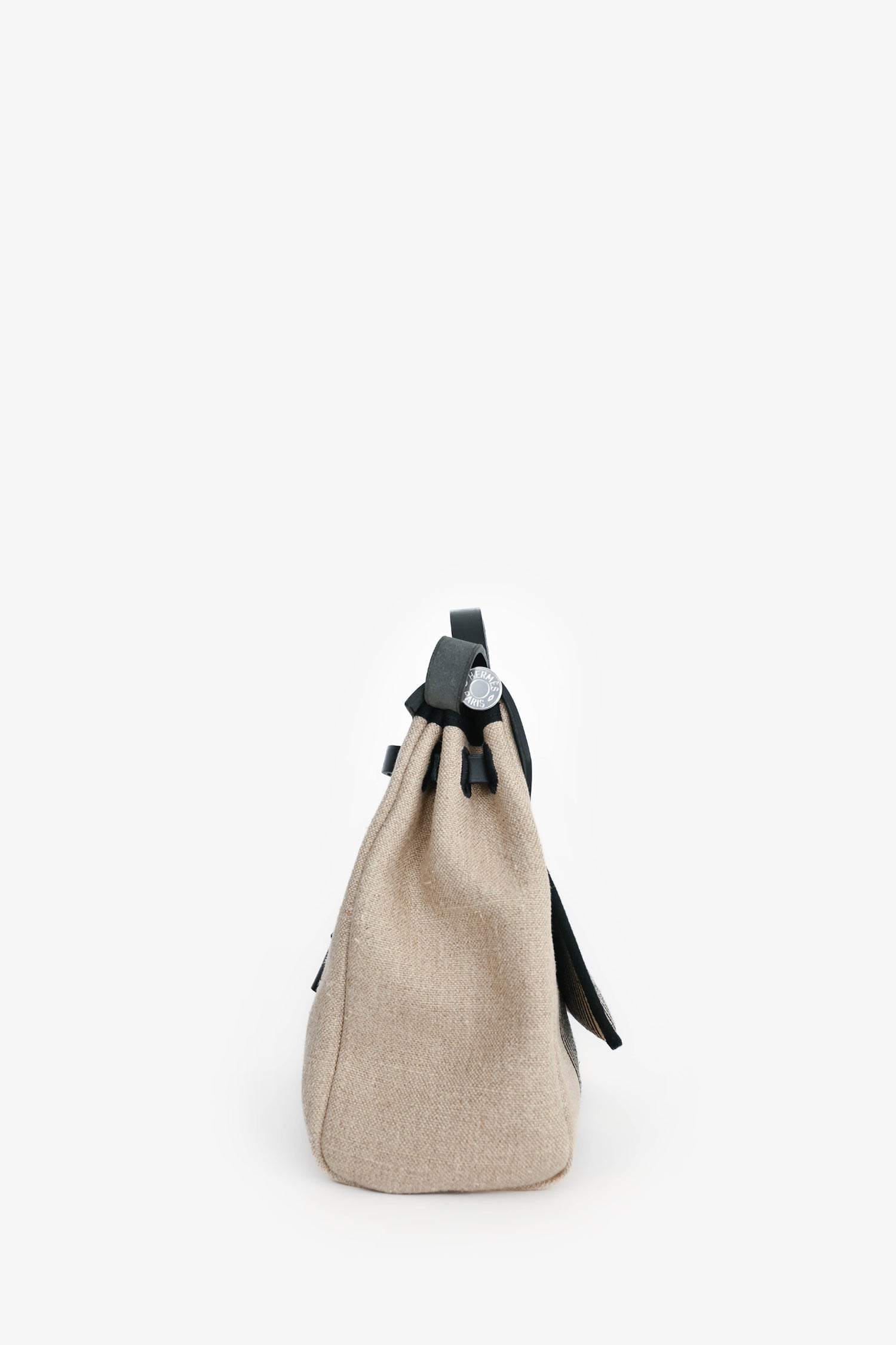 Hermès 2020 Cream/Black Toile H Vibration Herbag Zip 31 With Pouch