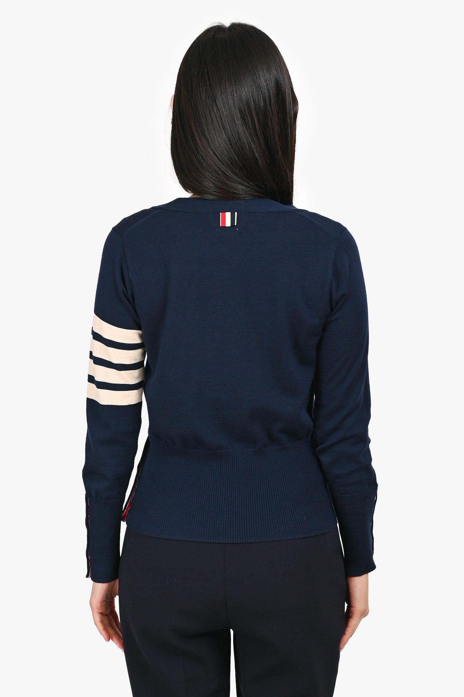 Thom Browne Navy Striped igan Size 1