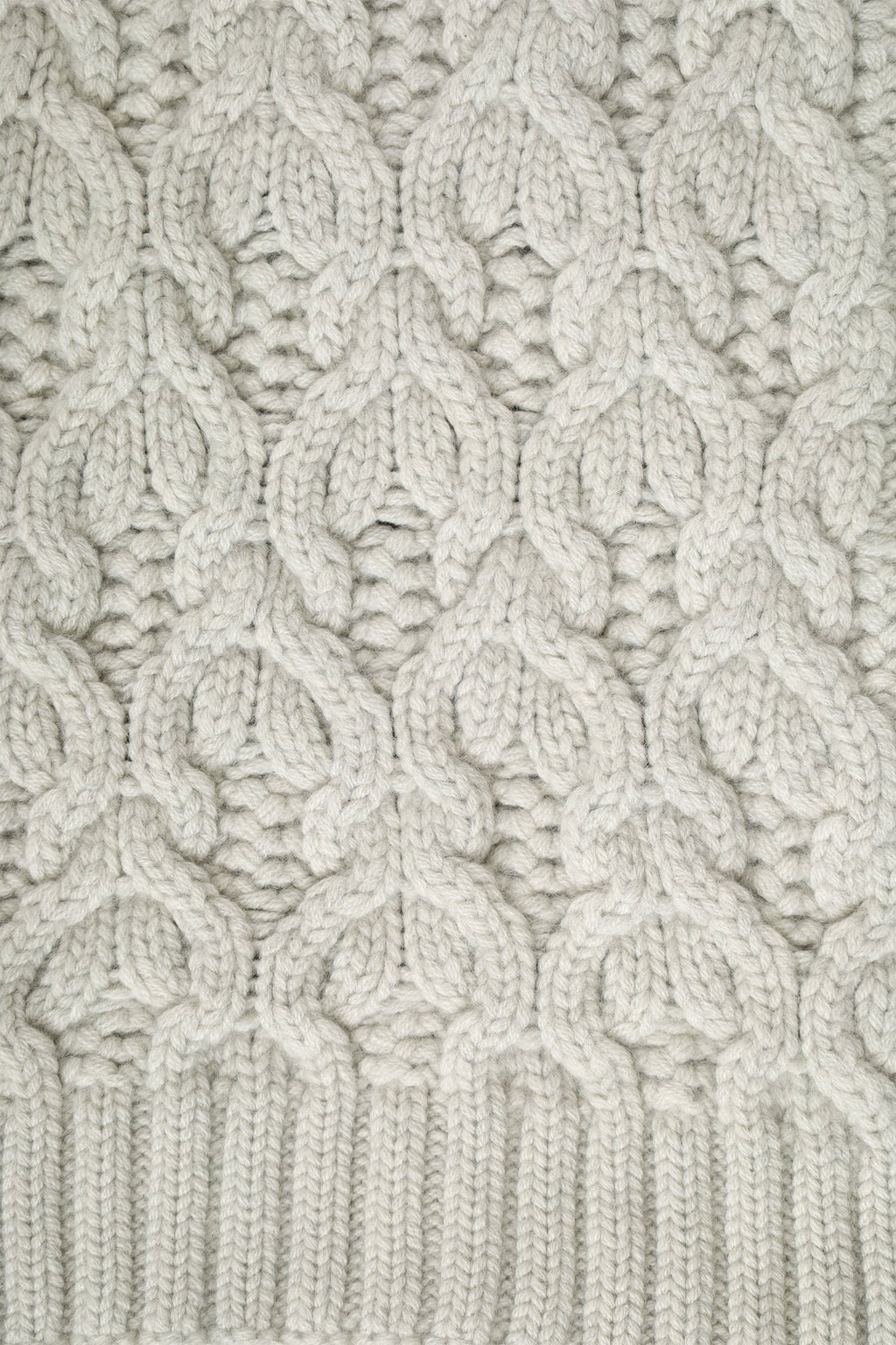 Loro Piana Grey Baby Cashmere Knitted Scarf