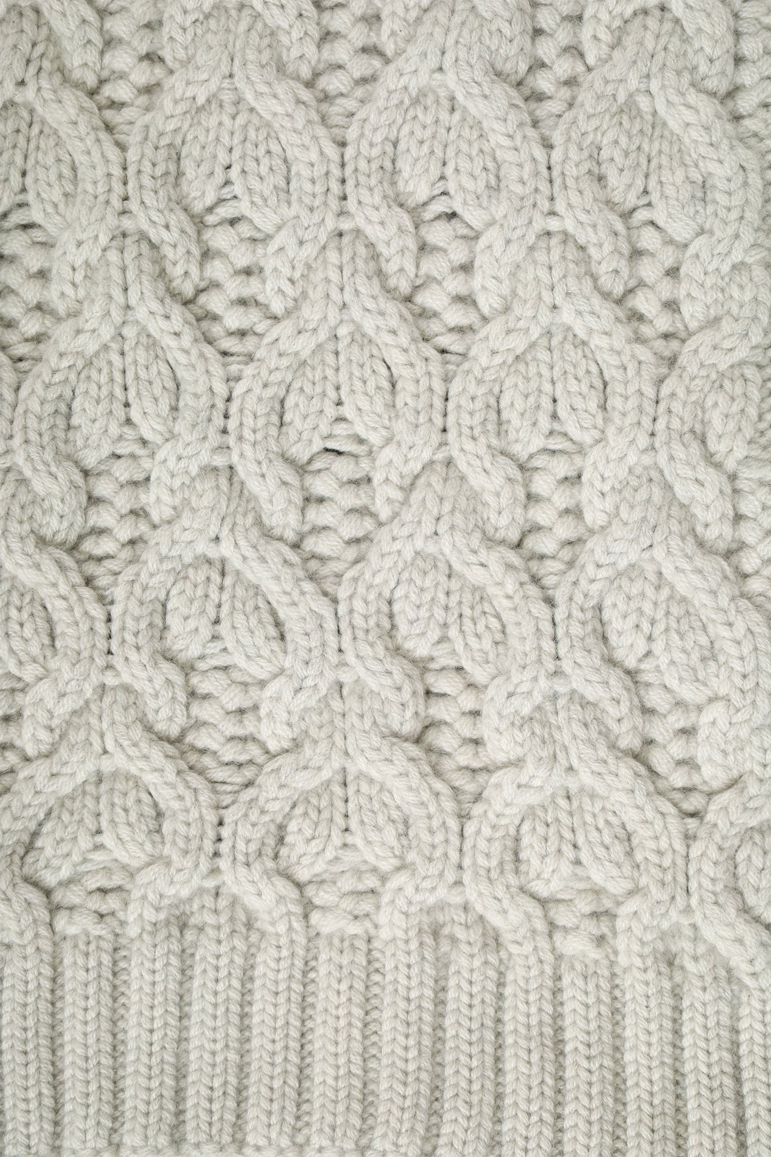 Loro Piana Grey Baby Cashmere Knitted Scarf