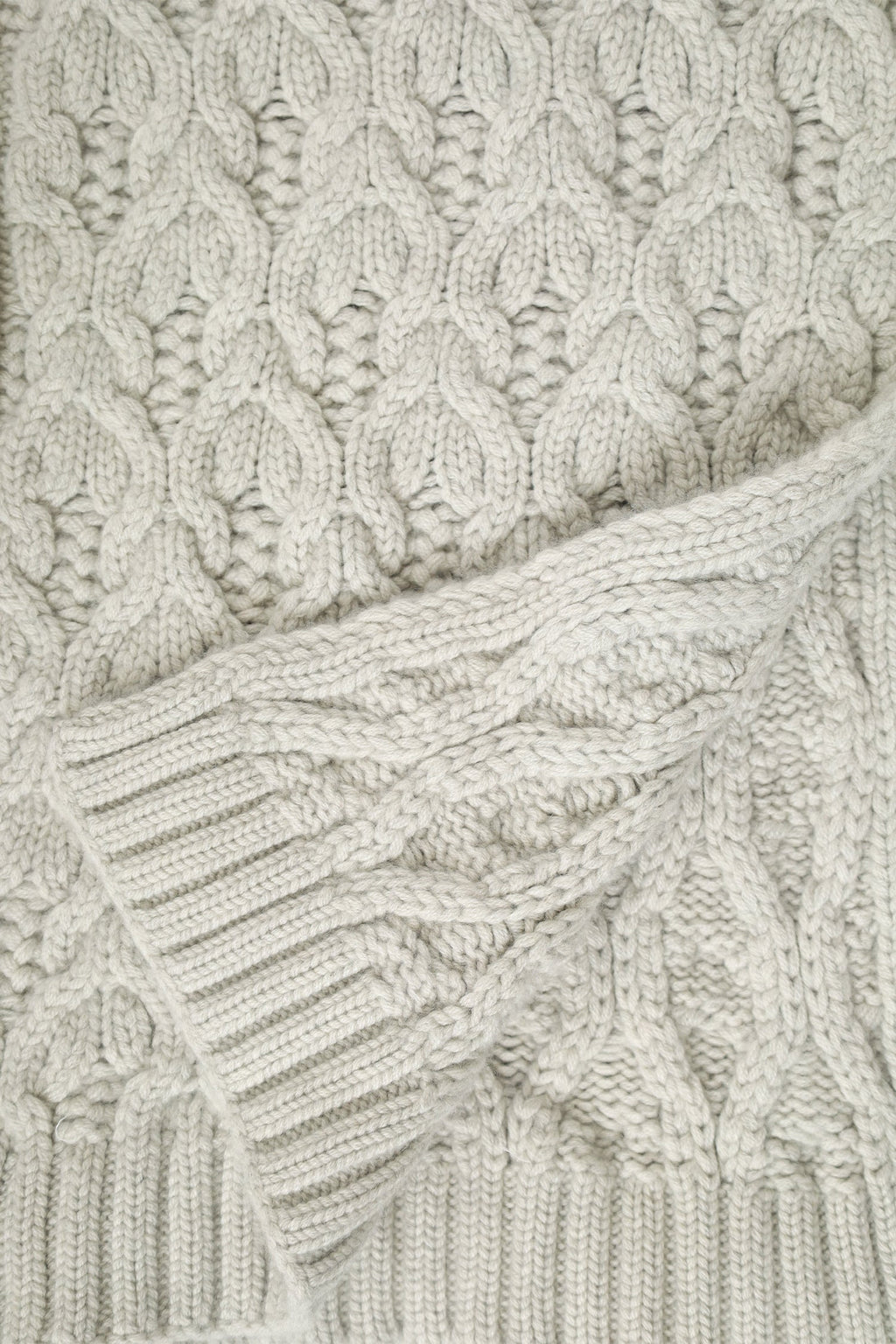 Loro Piana Grey Baby Cashmere Knitted Scarf