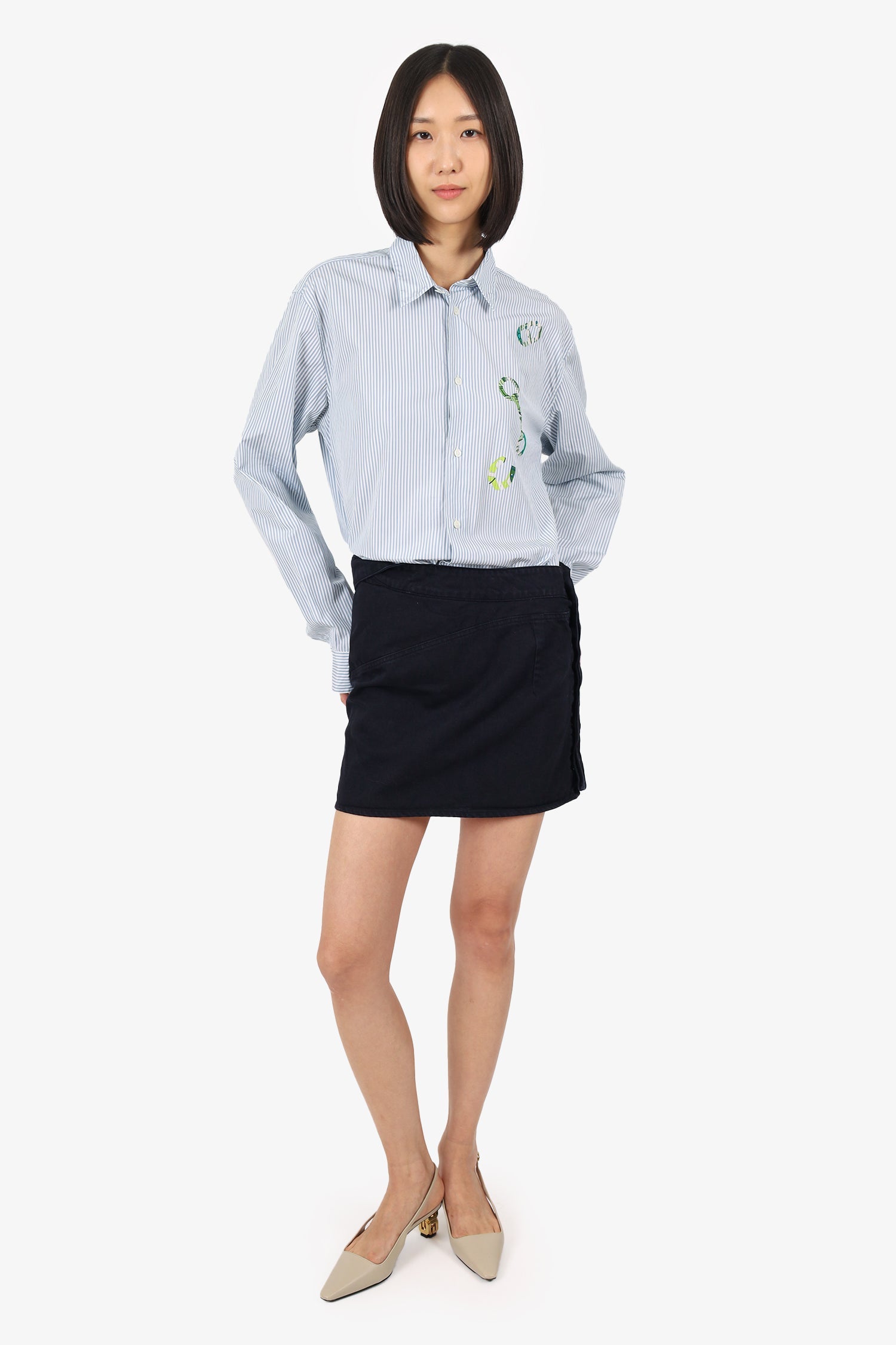 Jacquemus Black Denim Mini Skirt Size 34