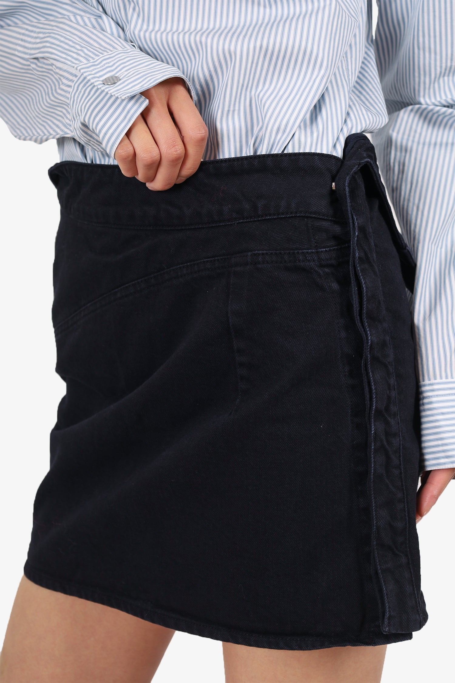 Jacquemus Black Denim Mini Skirt Size 34