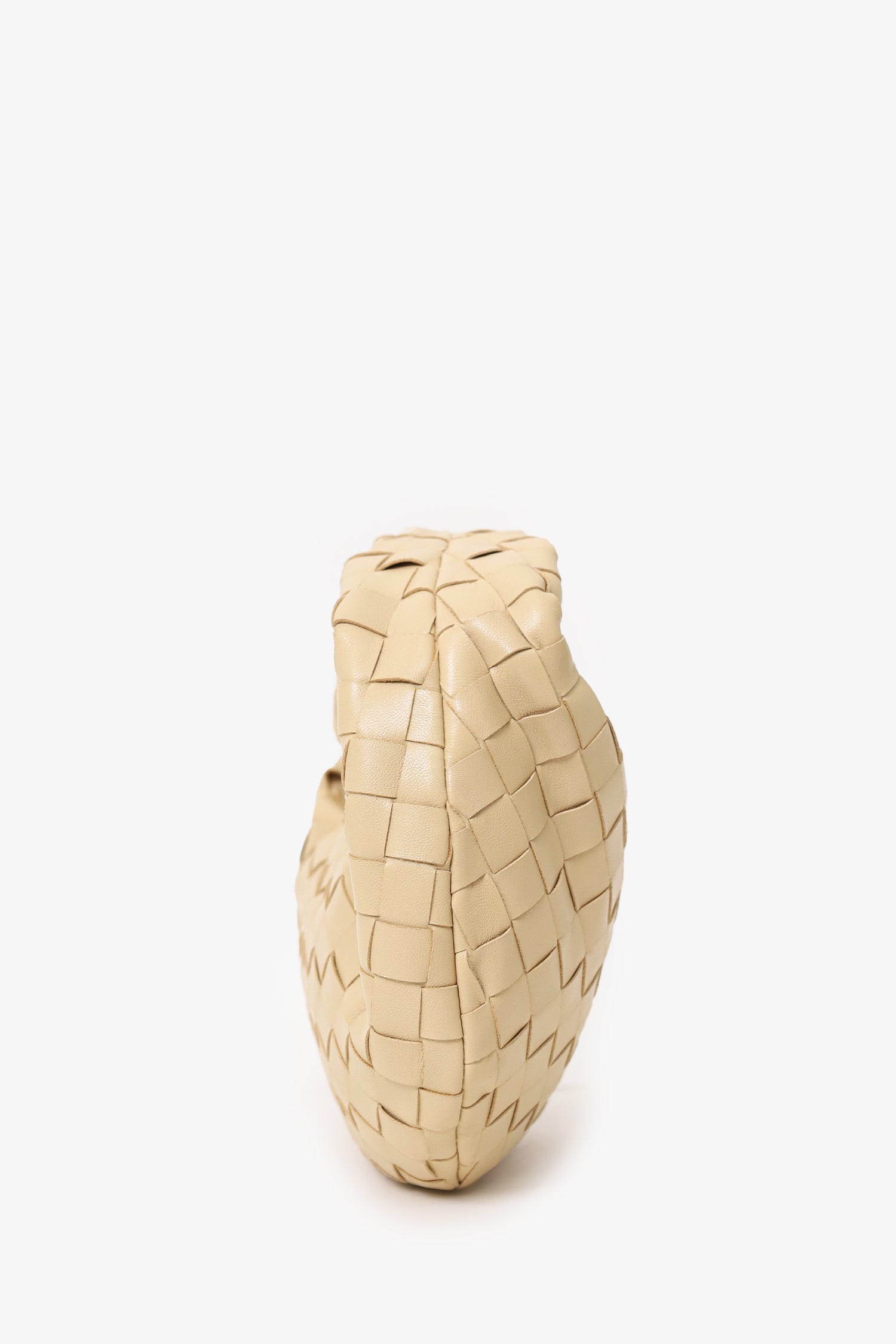 Bottega Veneta Beige Intrecciato Leather Mini Jodie