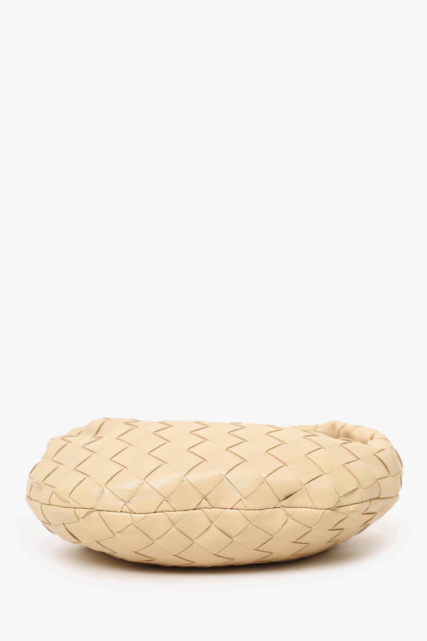 Bottega Veneta Beige Intrecciato Leather Mini Jodie