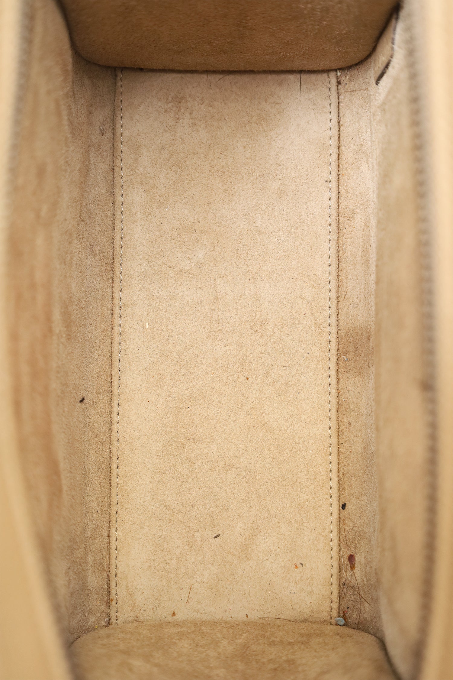 Celine Taupe Leather Nano Luggage Top Handle with Strap