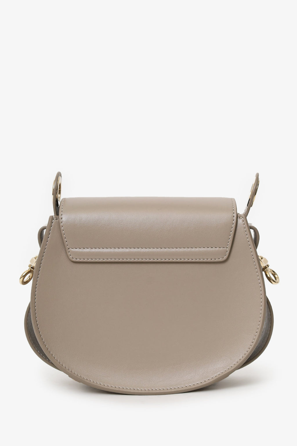 Chloé Taupe Leather Tess Small Shoulder Bag
