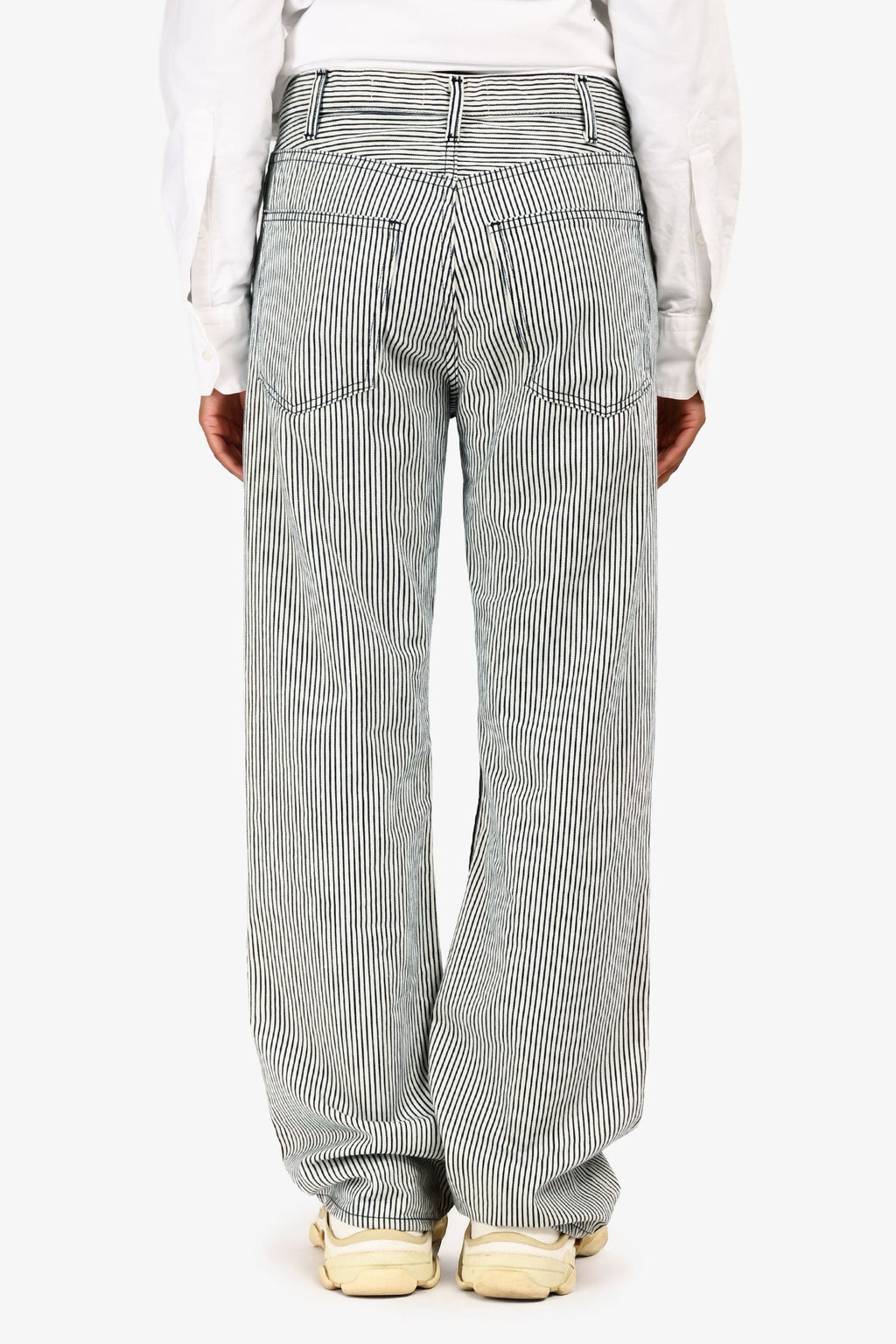 Nili Lotan Navy/White Striped 'Mitchells' Pants Size 25