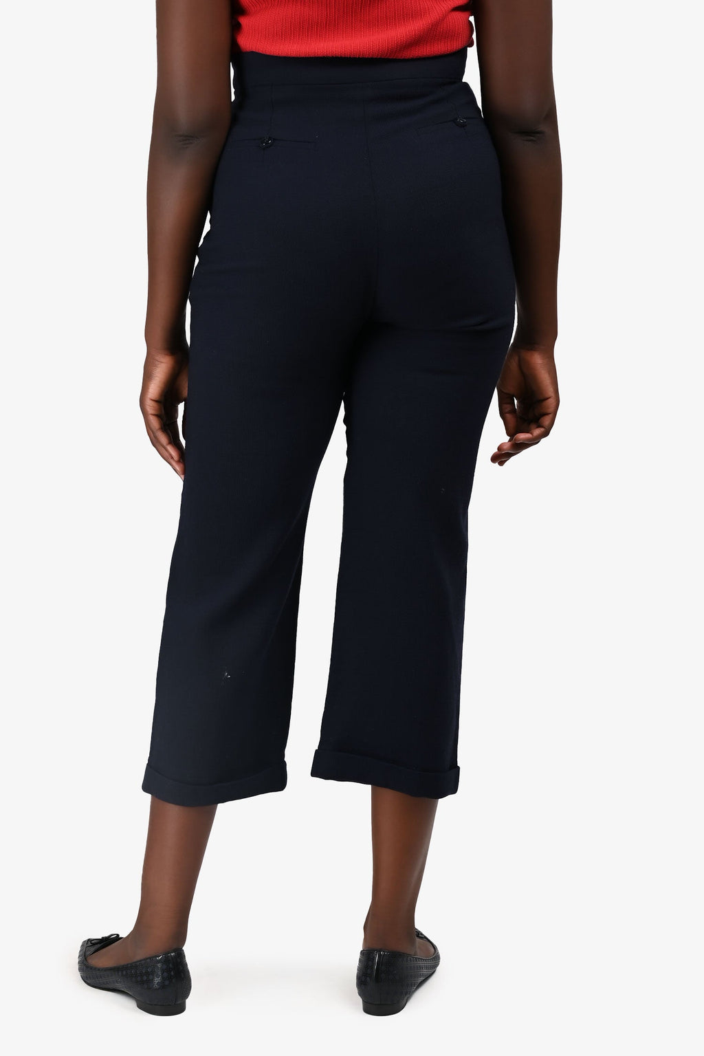 Jacquemus Navy Wool LA Riviera Pants Size 42