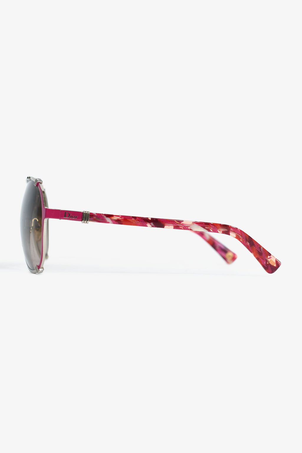 Christian Dior Silver/Pink Aviator 'Dior Chicago2' Sunglasses