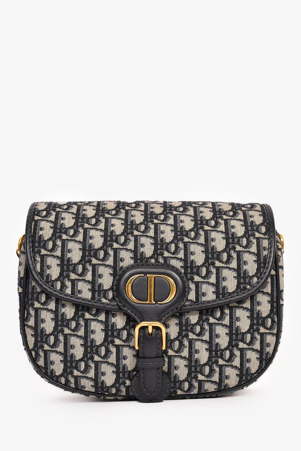 Christian Dior Blue Oblique Medium Bobby Bag