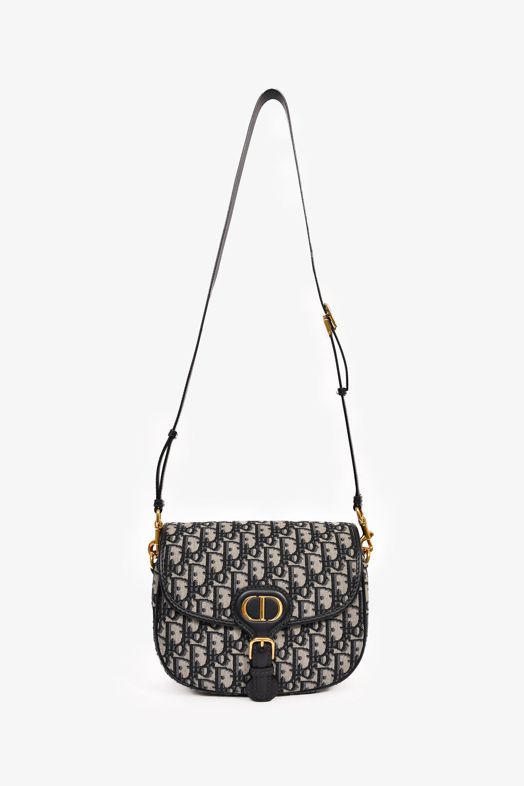 Christian Dior Blue Oblique Medium Bobby Bag