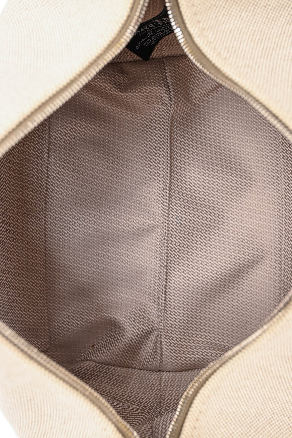 Hermès Beige/Yellow Canvas Bride-A-Brac Small Case
