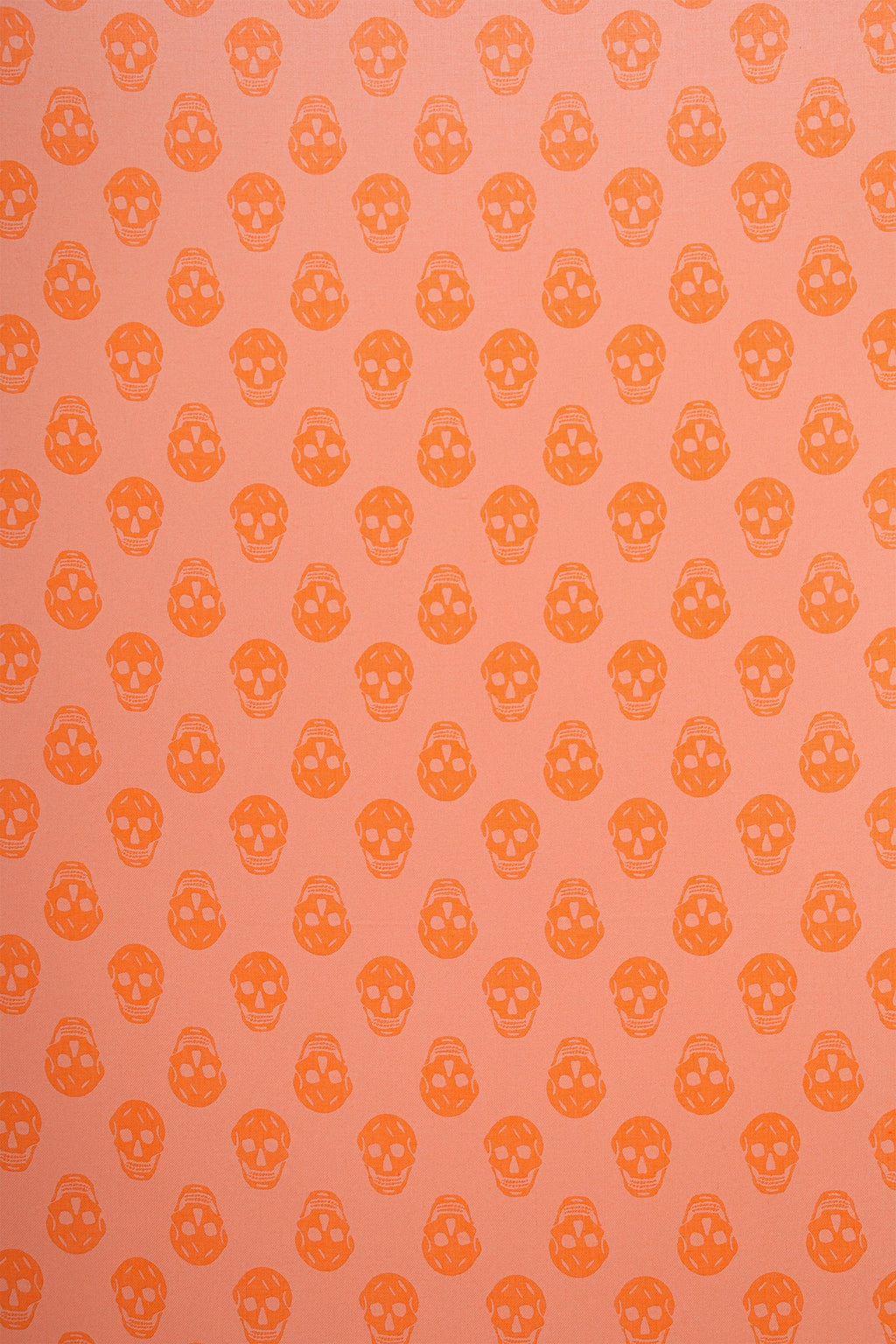 Alexander McQueen Orange Skull Print Scarf