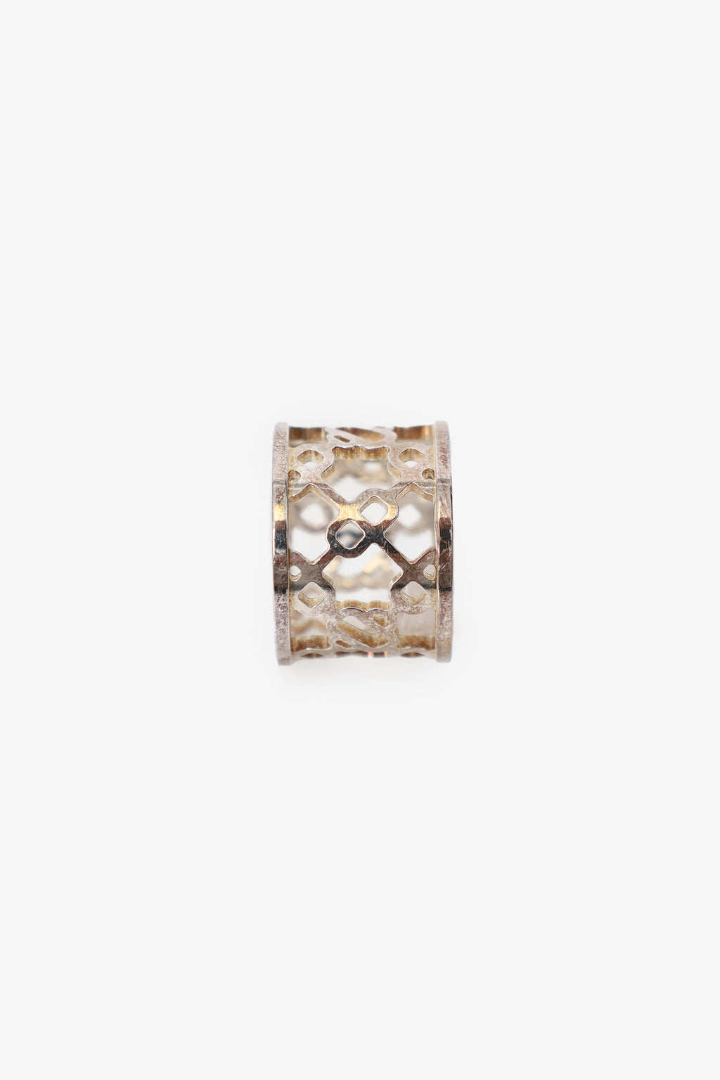 Hermès Sterling Silver Chaine d'Ancre Passerelle Ring
