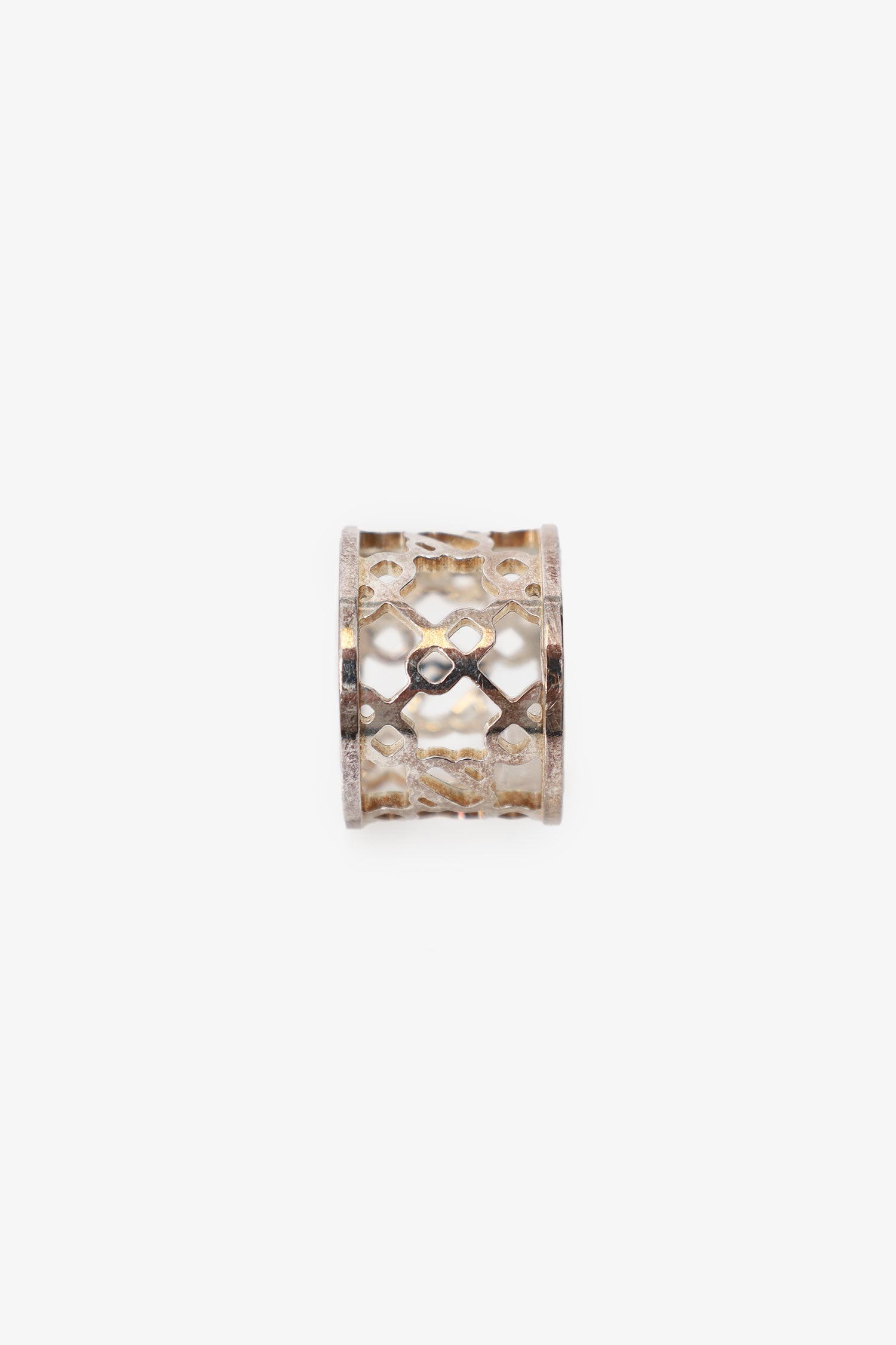 Hermès Sterling Silver Chaine d'Ancre Passerelle Ring