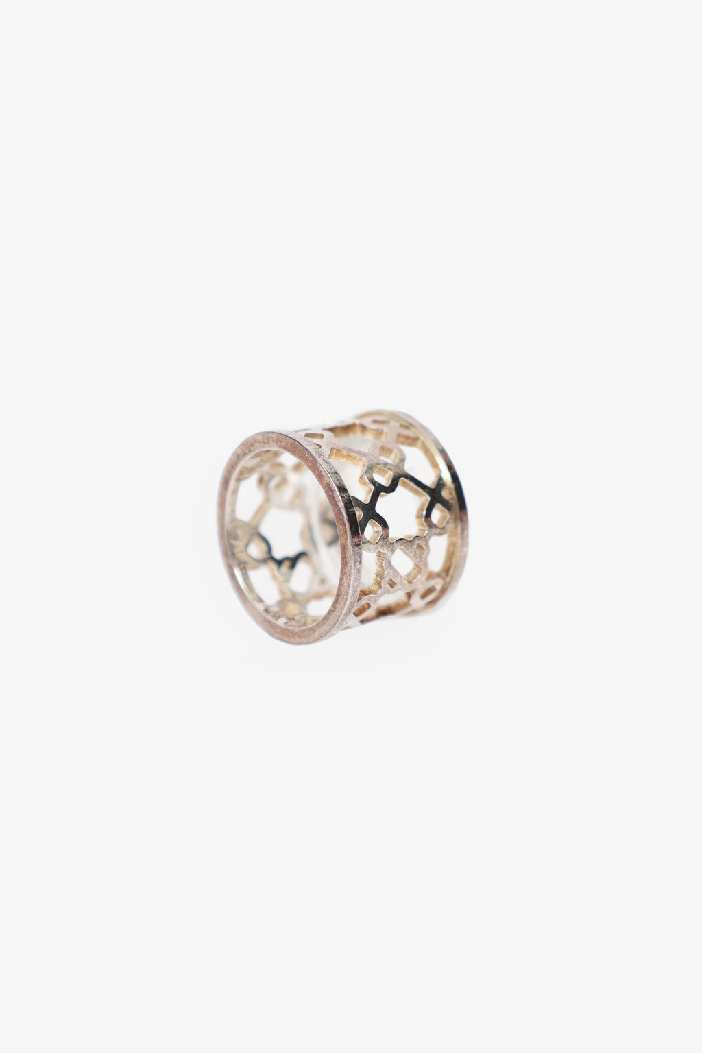 Hermès Sterling Silver Chaine d'Ancre Passerelle Ring