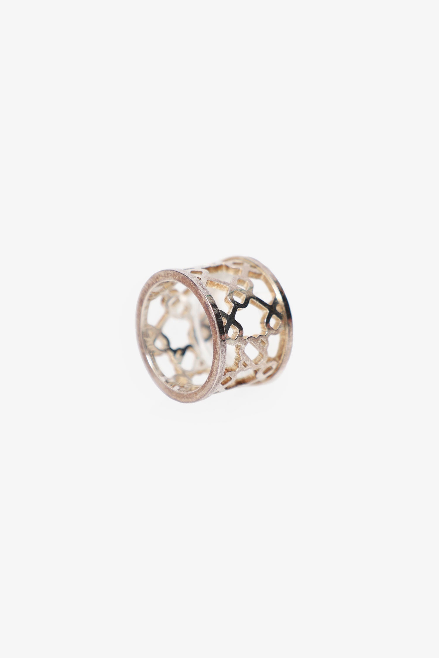 Hermès Sterling Silver Chaine d'Ancre Passerelle Ring