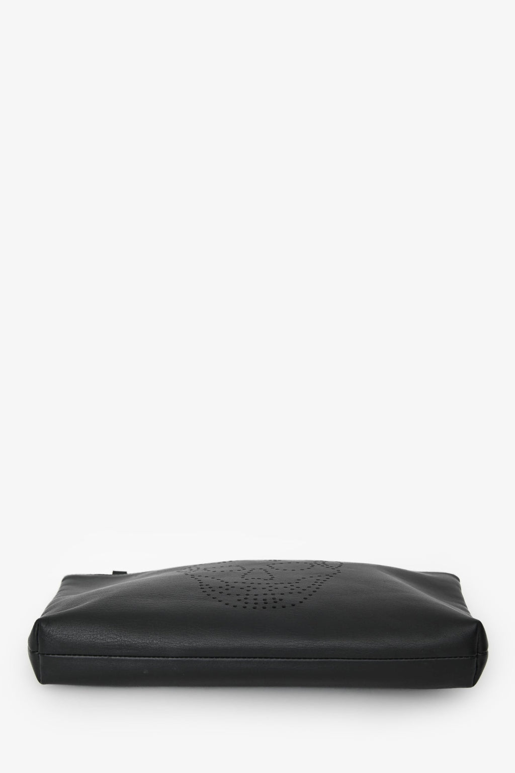 Alexander McQueen Black Leather Skull Clutch
