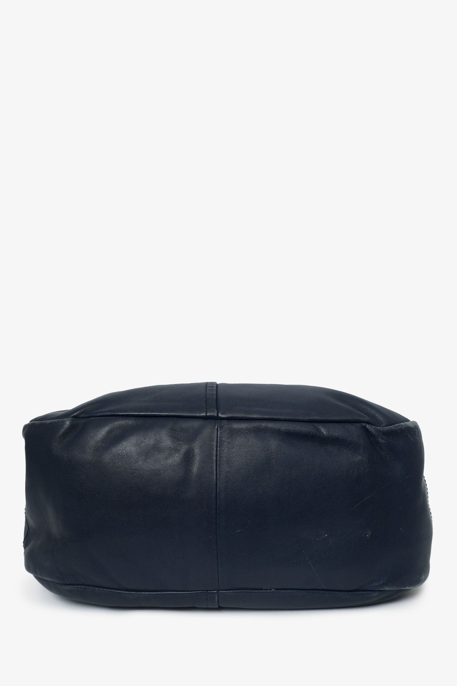 Prada Blue Soft Calf Leather Hobo Bag