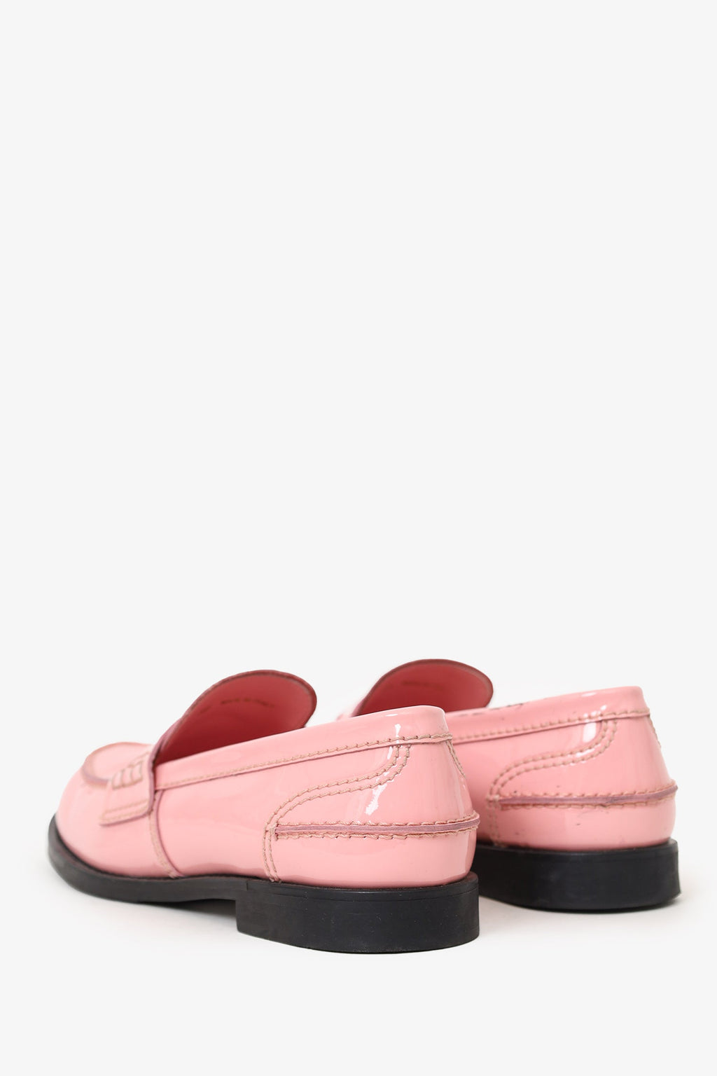 Miu Miu Pink Patent Leather Penny Loafer Size 39