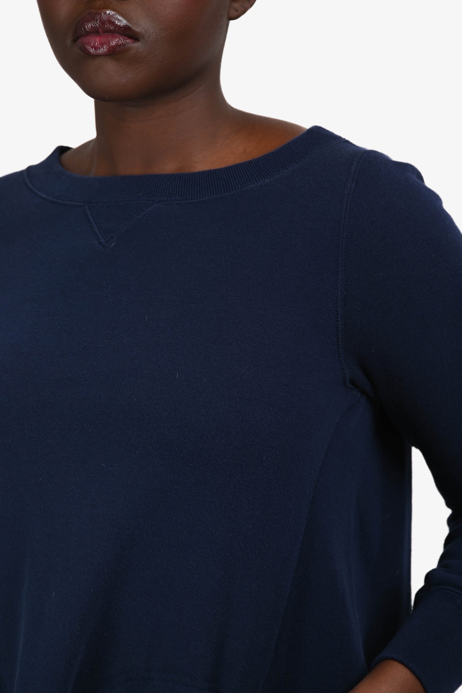 Sacai Luck Navy Cinch Bottom Sweater Est. Size M