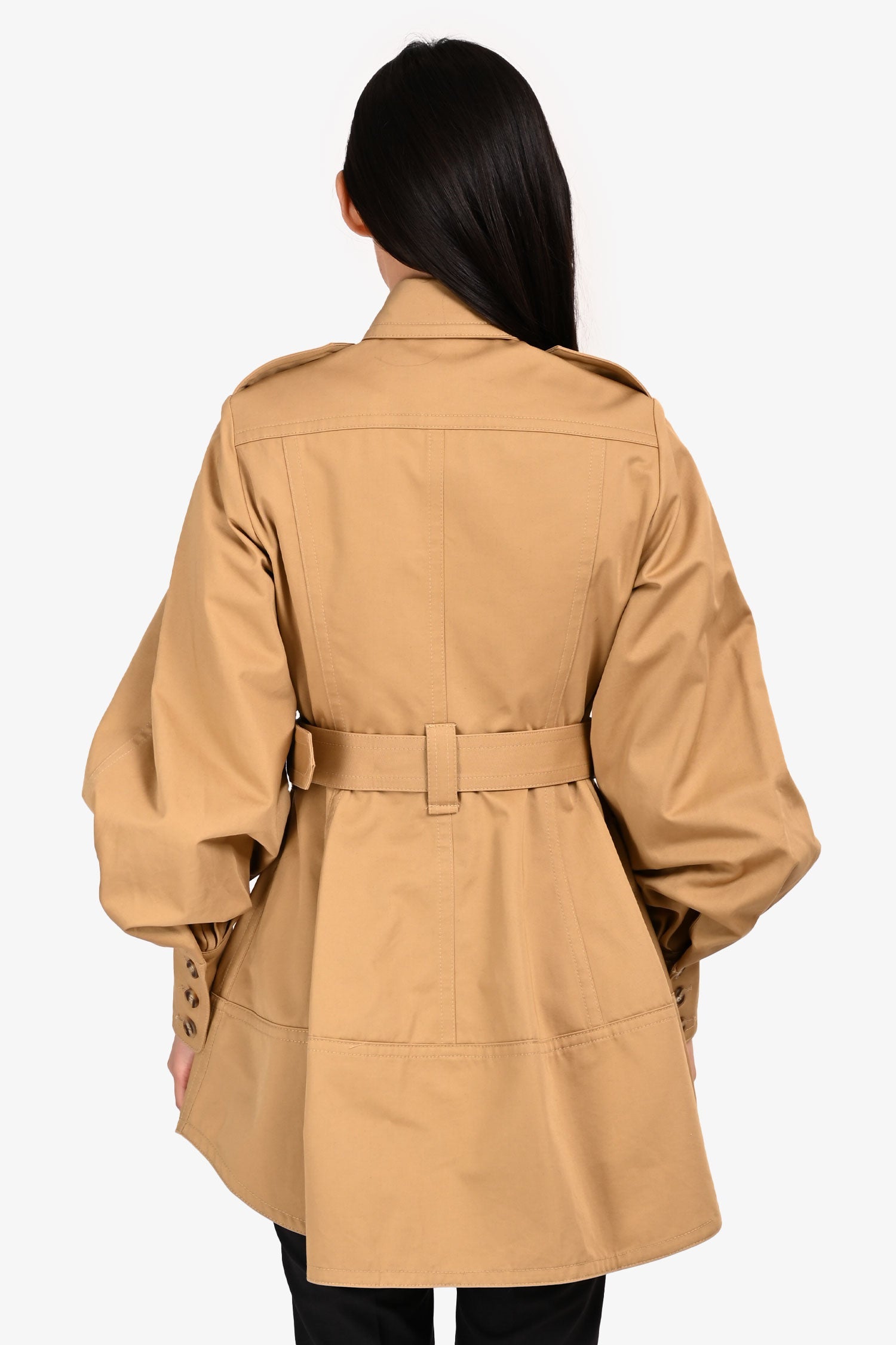 Zimmermann Tan Cargo 'Illuminate' Belted Cargo Mini Dress Size 0P