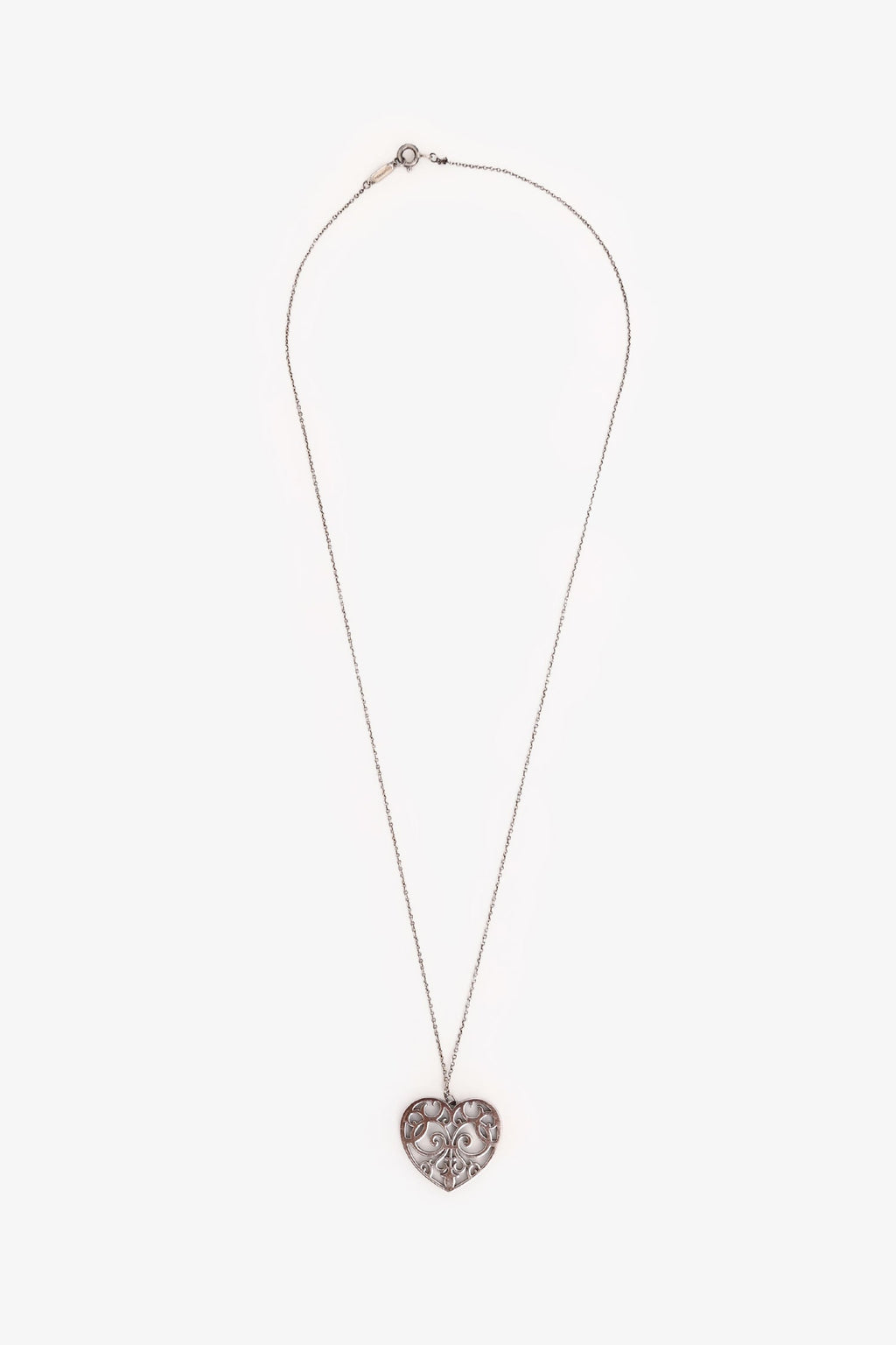 Tiffany & Co. Sterling Silver Enchant Heart Necklace