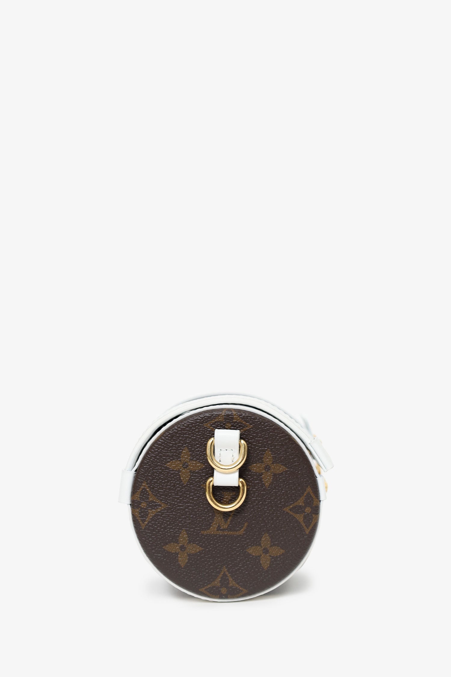 Louis Vuitton White/Brown Monogram Papillon Trunk With Pouch