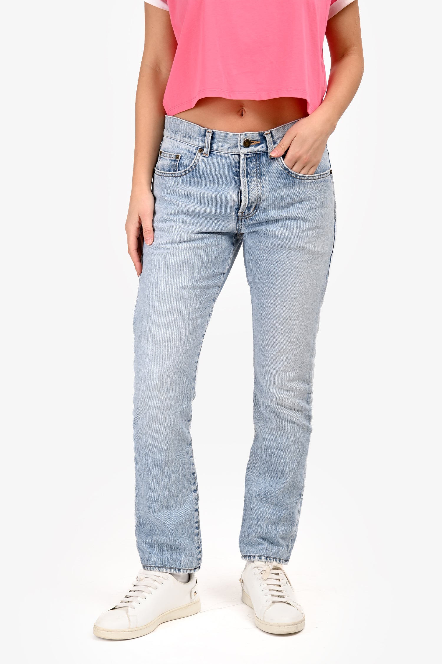 Saint Laurent Blue Slim Leg Jeans Size 30