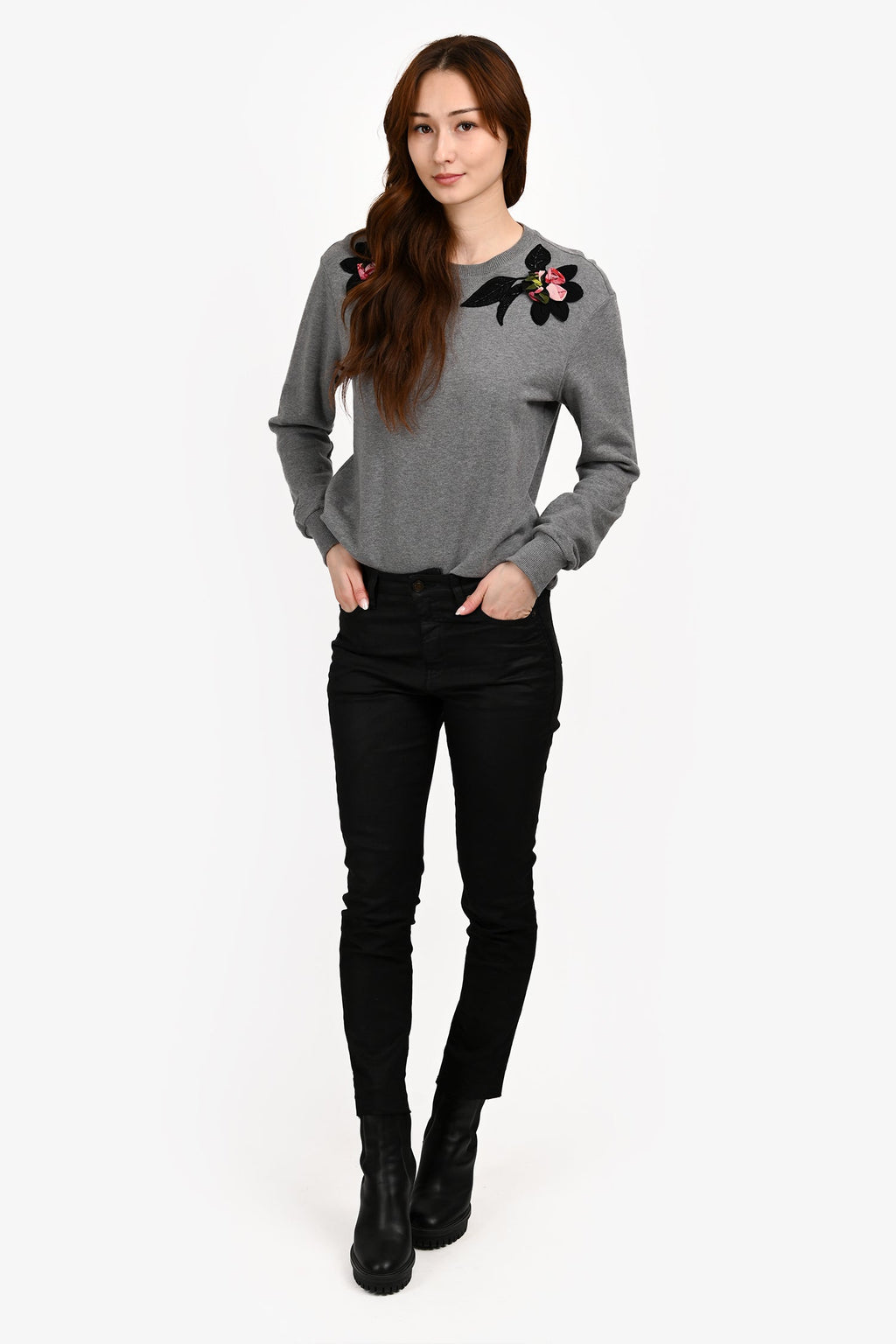 Saint Laurent Black Coated Skinny Jeans Size 28
