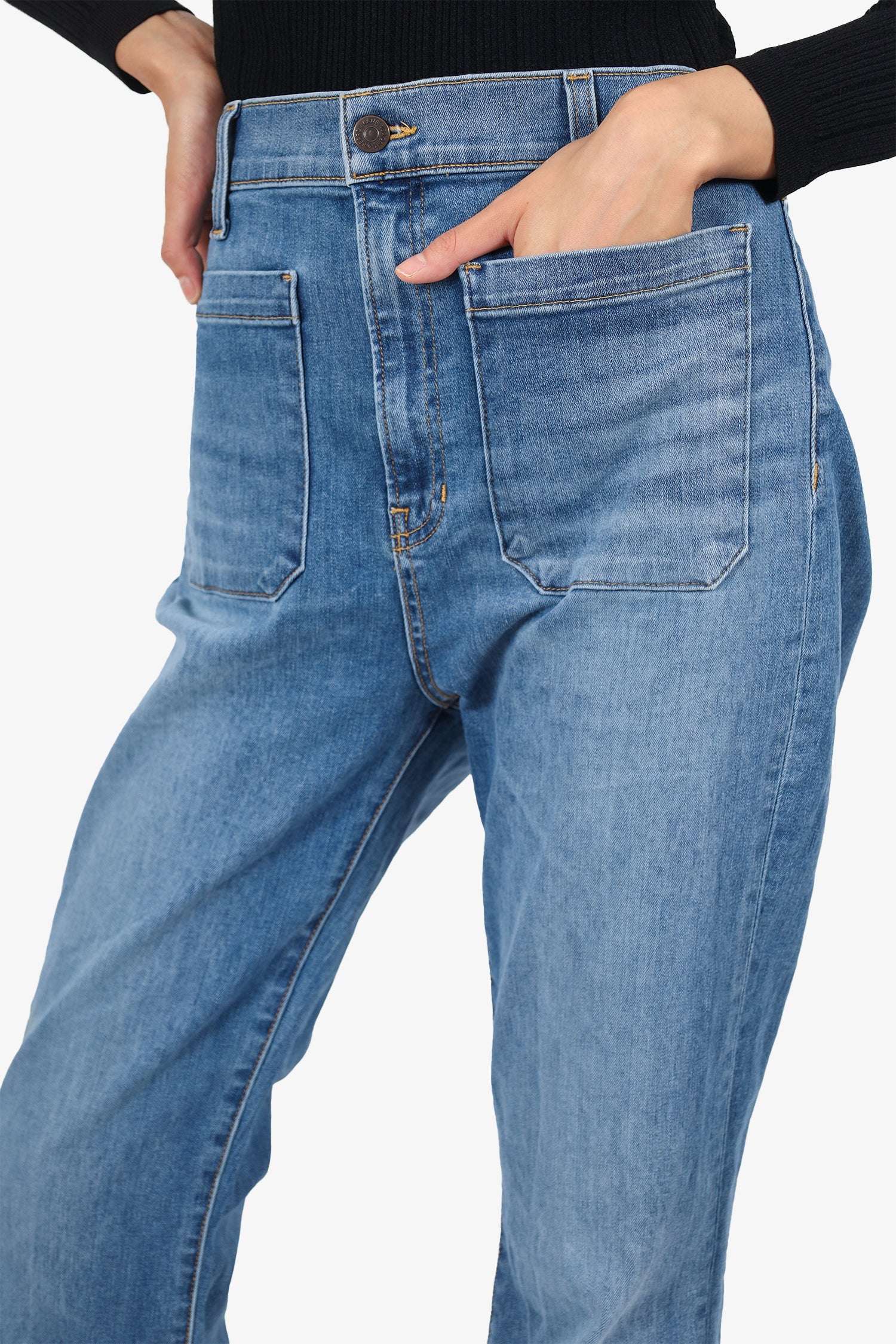 Veronica Beard Blue Denim Sheridan Exaggerated Jeans Size 32/14