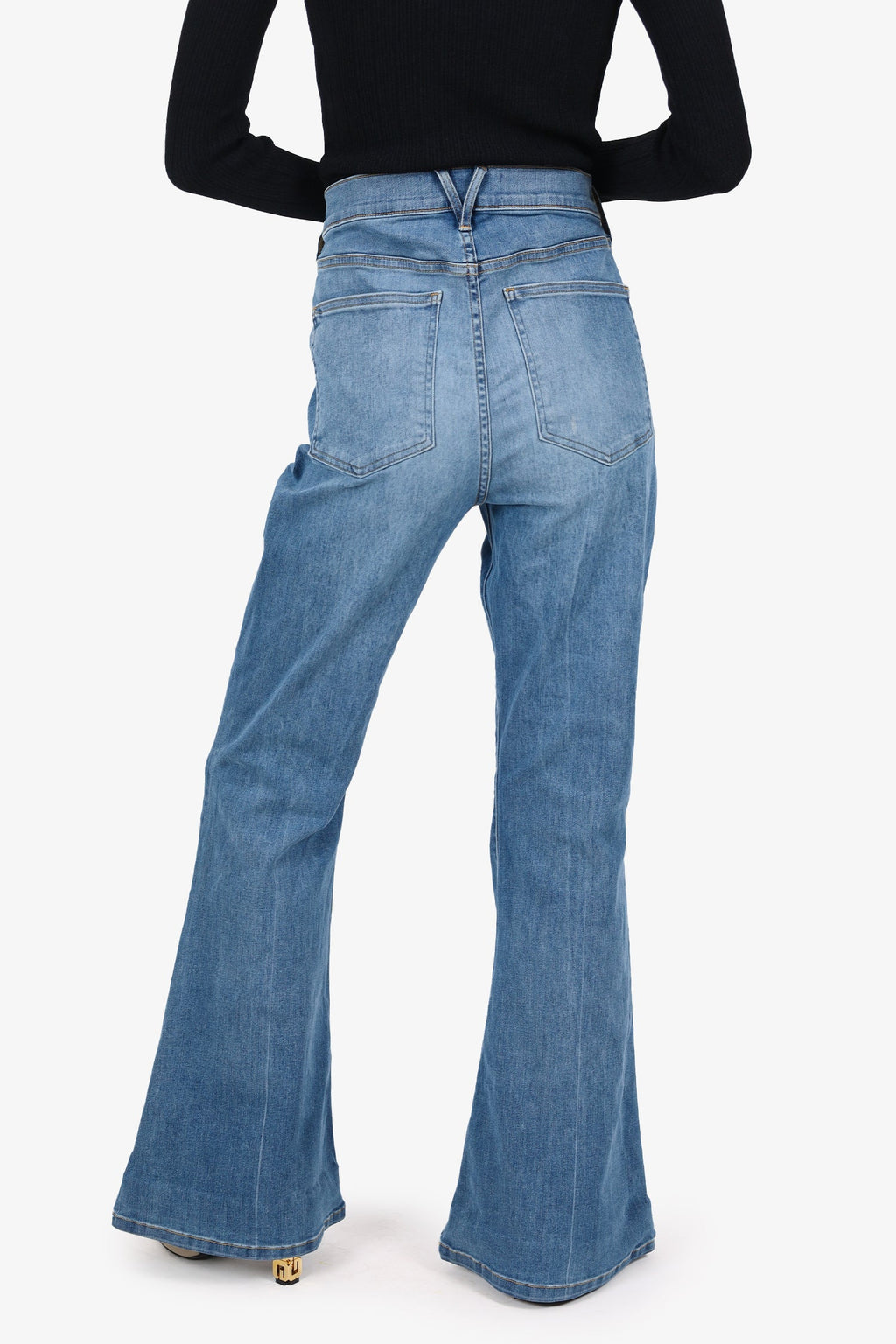 Veronica Beard Blue Denim Sheridan Exaggerated Jeans Size 32/14