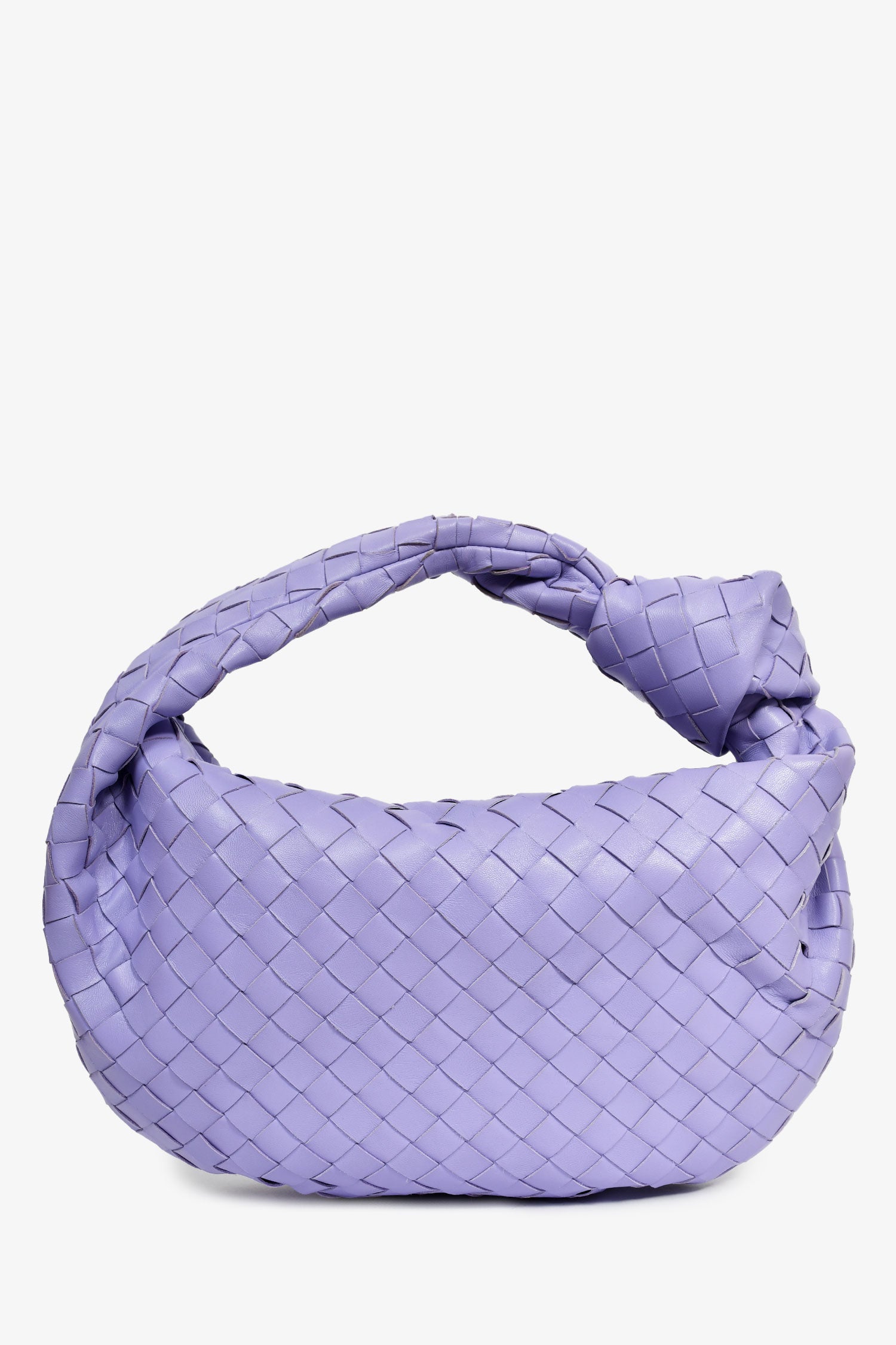 Bottega Veneta Purple Intrecciato Leather Teen Jodie Shoulder Bag