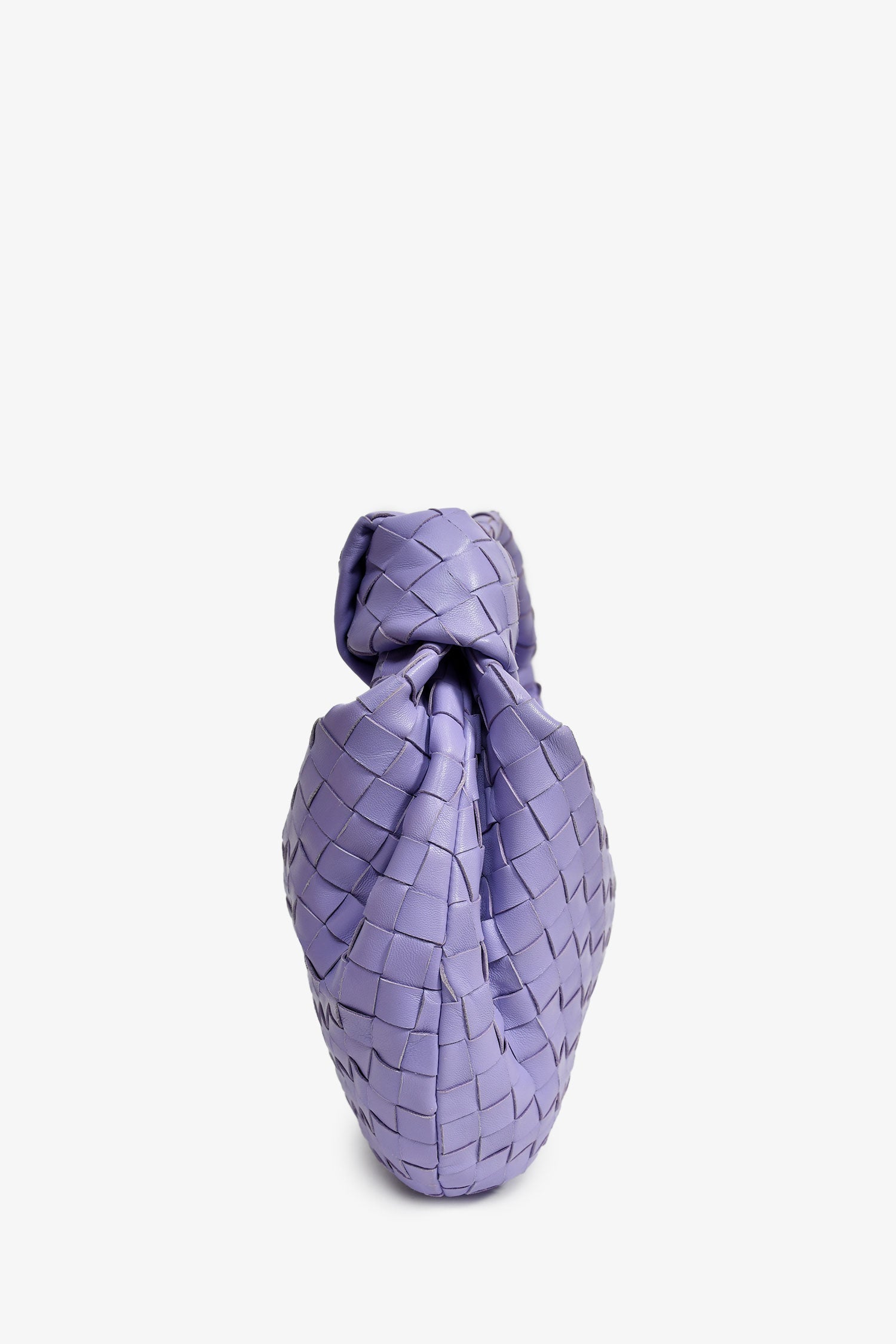 Bottega Veneta Purple Intrecciato Leather Teen Jodie Shoulder Bag