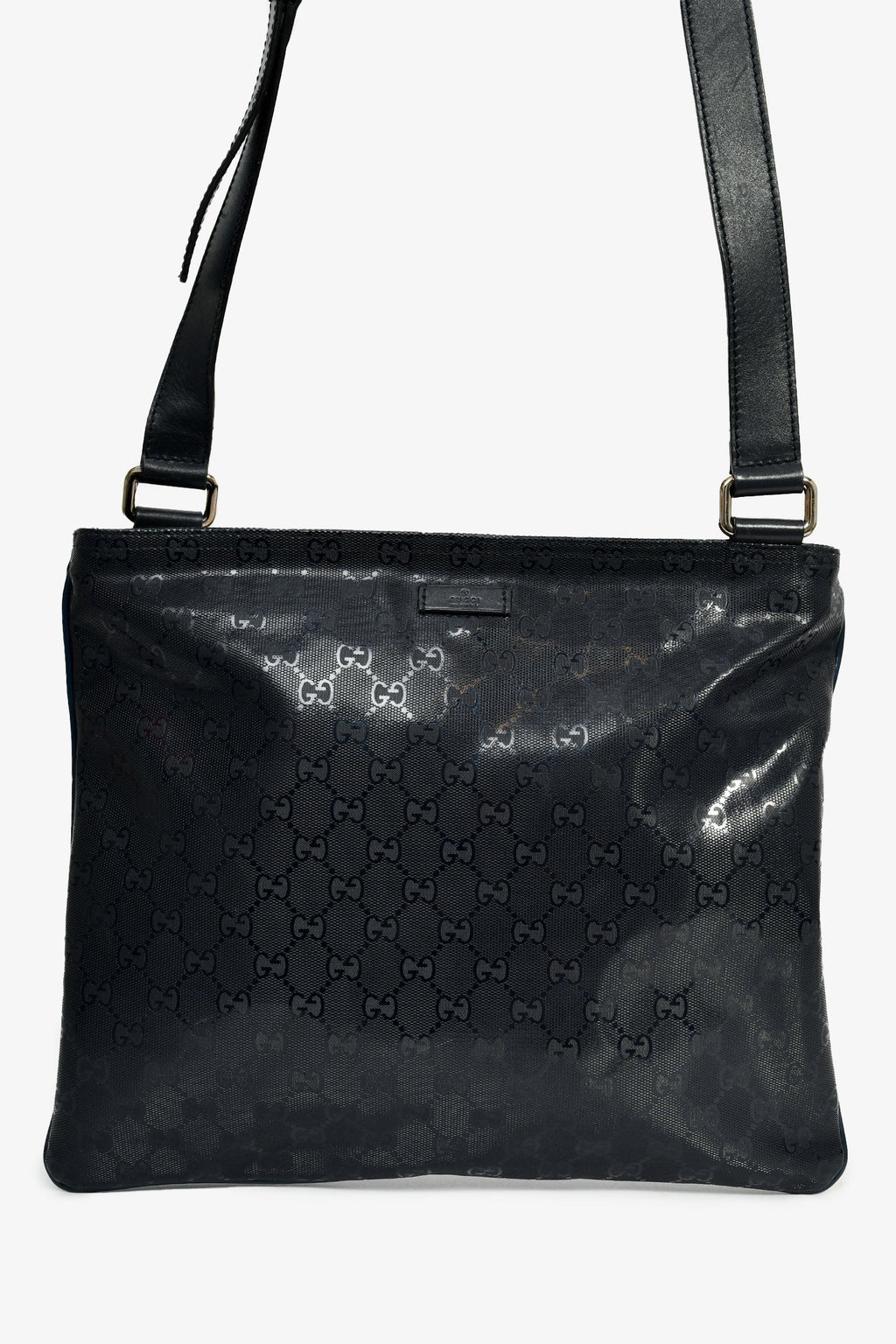 Gucci Navy GG Logo 'Imprime' Messenger Bag
