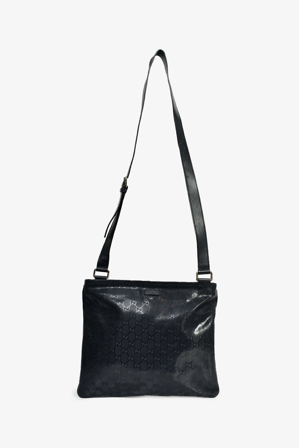 Gucci Navy GG Logo 'Imprime' Messenger Bag