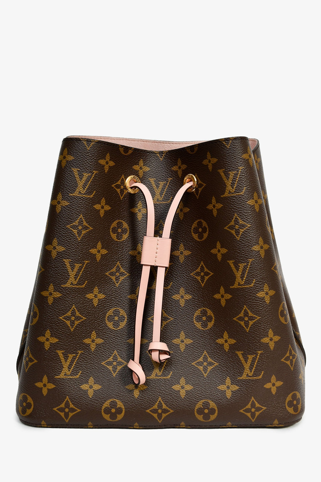 Louis Vuitton 2017 Monogram/Pink 'Neo Noe' MM Bucket Bag with 2 Straps
