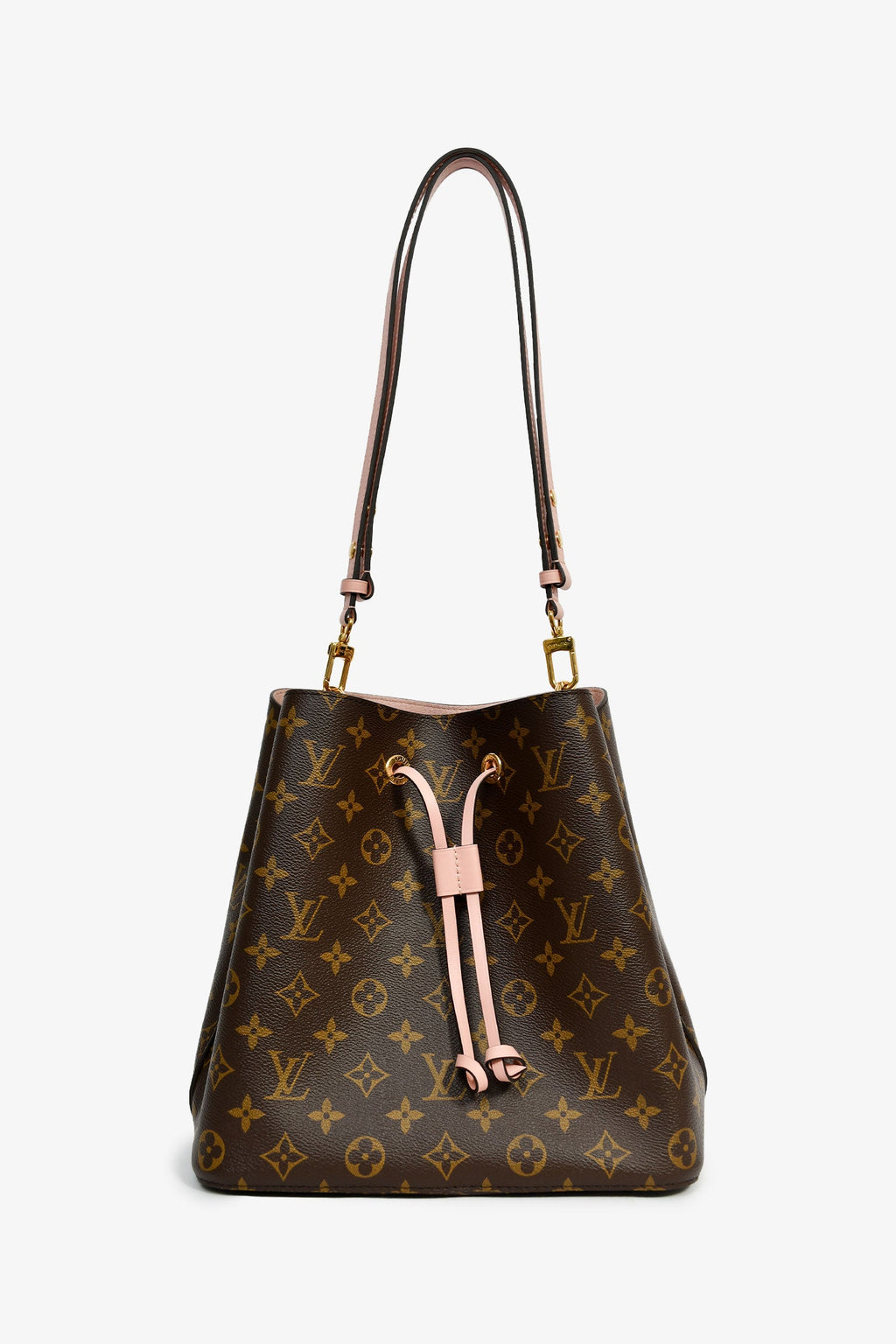 Louis Vuitton 2017 Monogram/Pink 'Neo Noe' MM Bucket Bag with 2 Straps