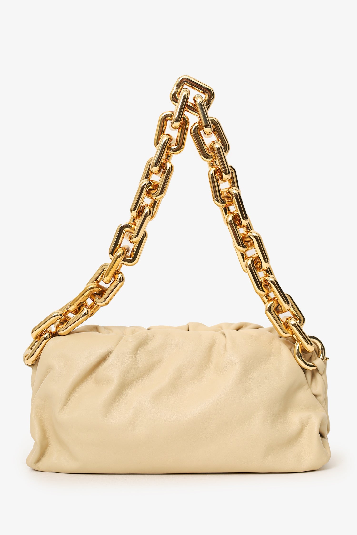 Bottega Veneta Beige Chain Pouch Bag