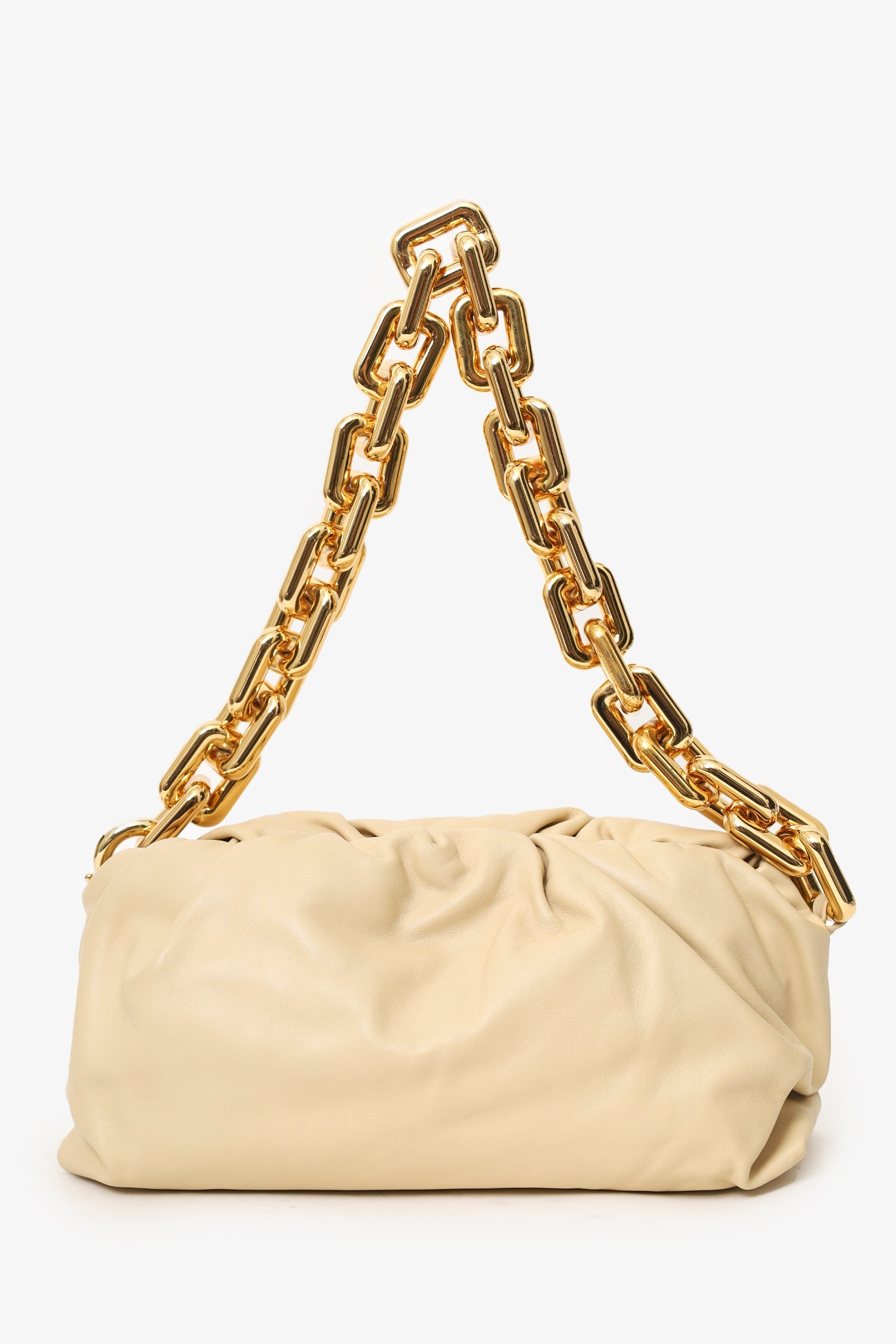 Bottega Veneta Beige Chain Pouch Bag