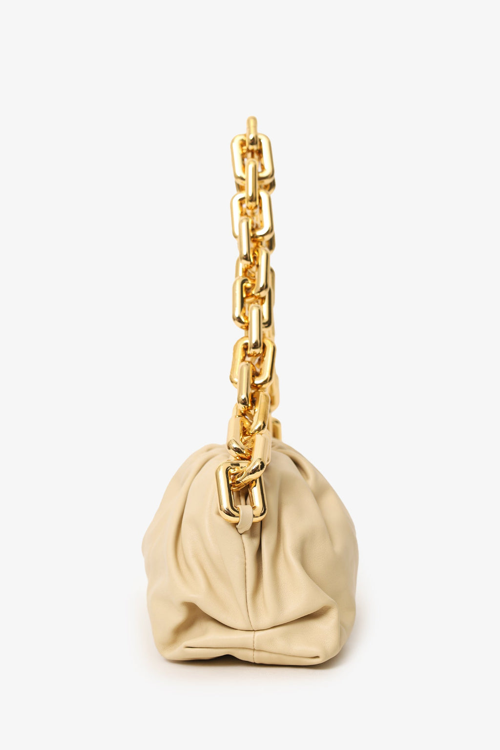 Bottega Veneta Beige Chain Pouch Bag